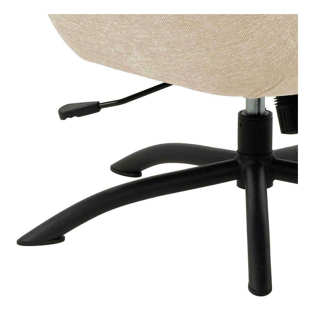 Bendt Draaifauteuil 'Keaton' met voetenbankje, kleur Beige