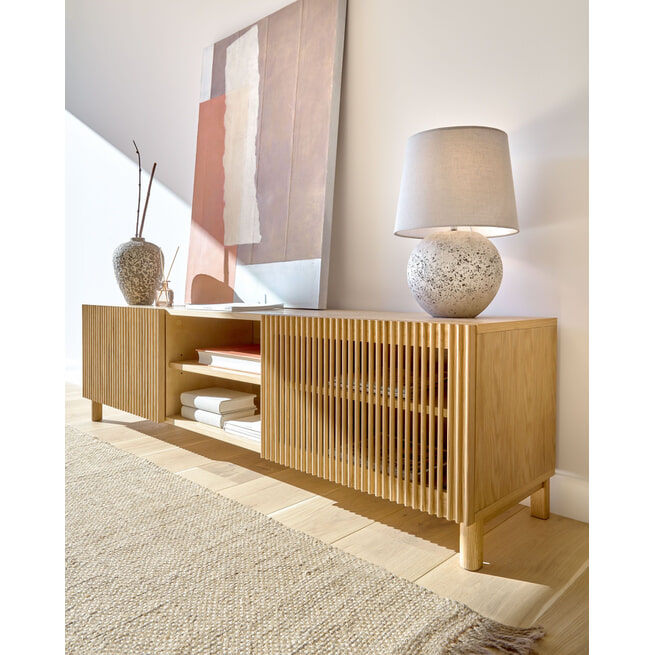 Kave Home TV-meubel 'Beyla' Eiken, 180cm