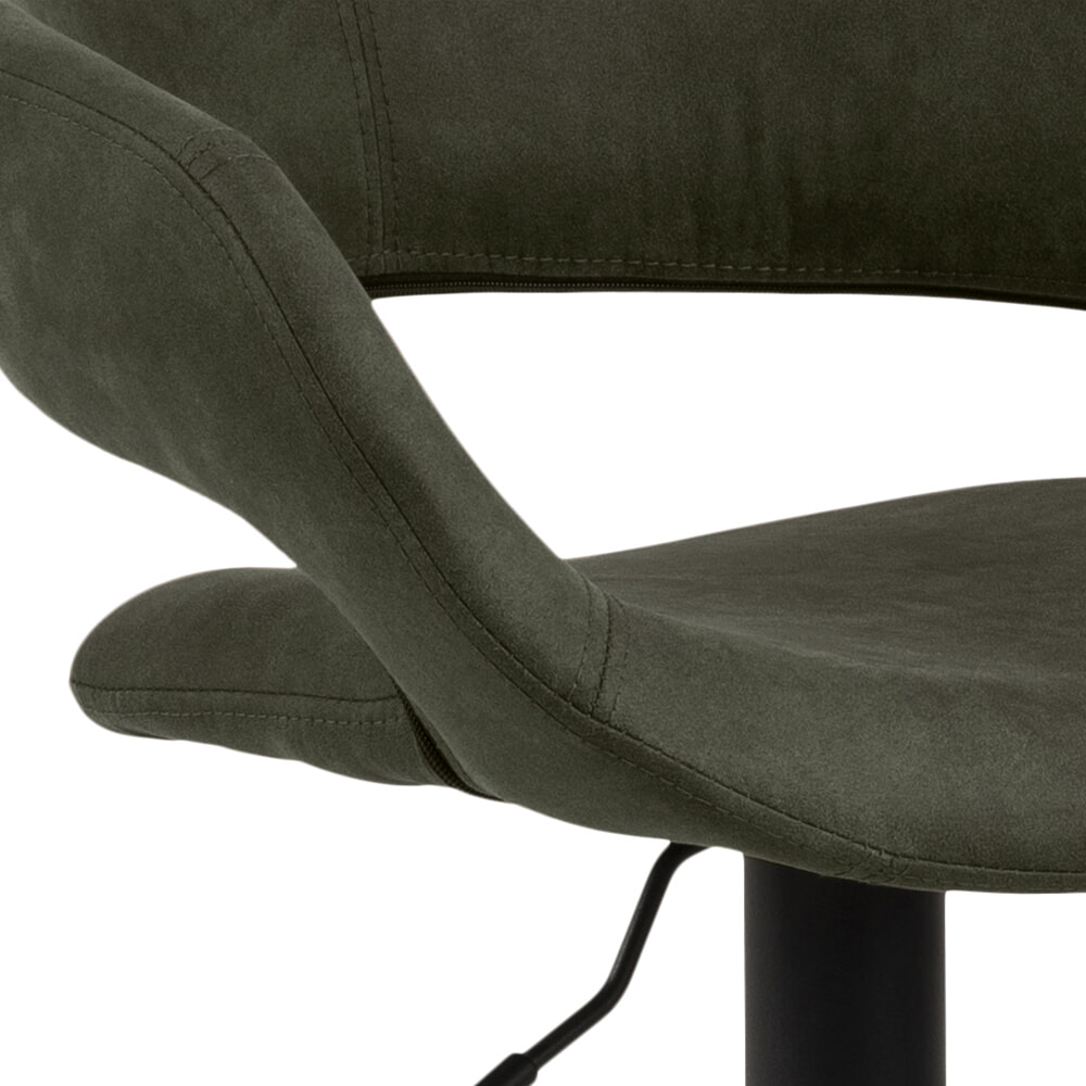 Bendt Barkruk 'Pia' (zithoogte 59-80cm), kleur Olive Green