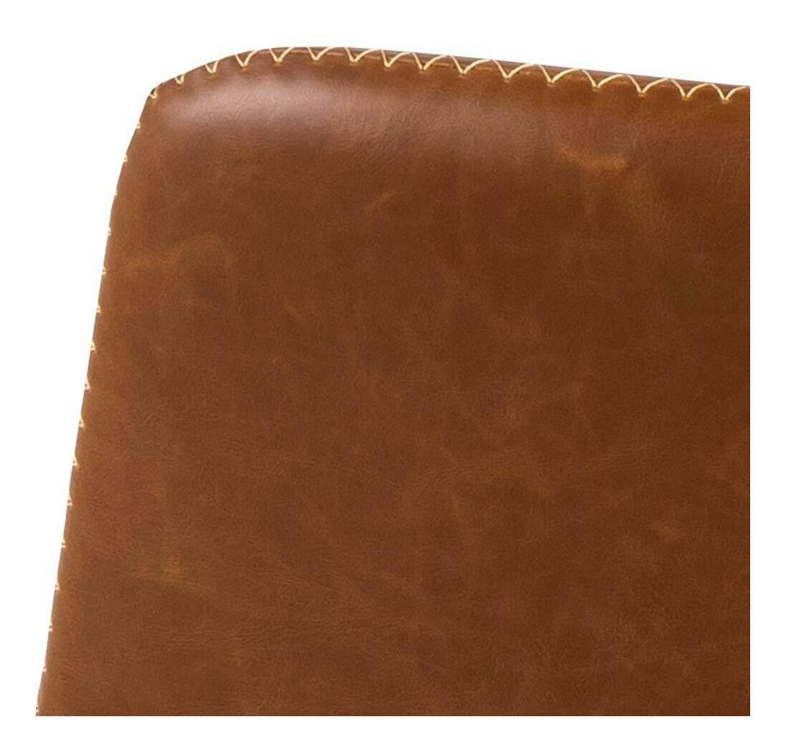 Bendt Draaibare Barkruk 'Xanthe' PU, kleur Cognac (zithoogte 61-83cm)