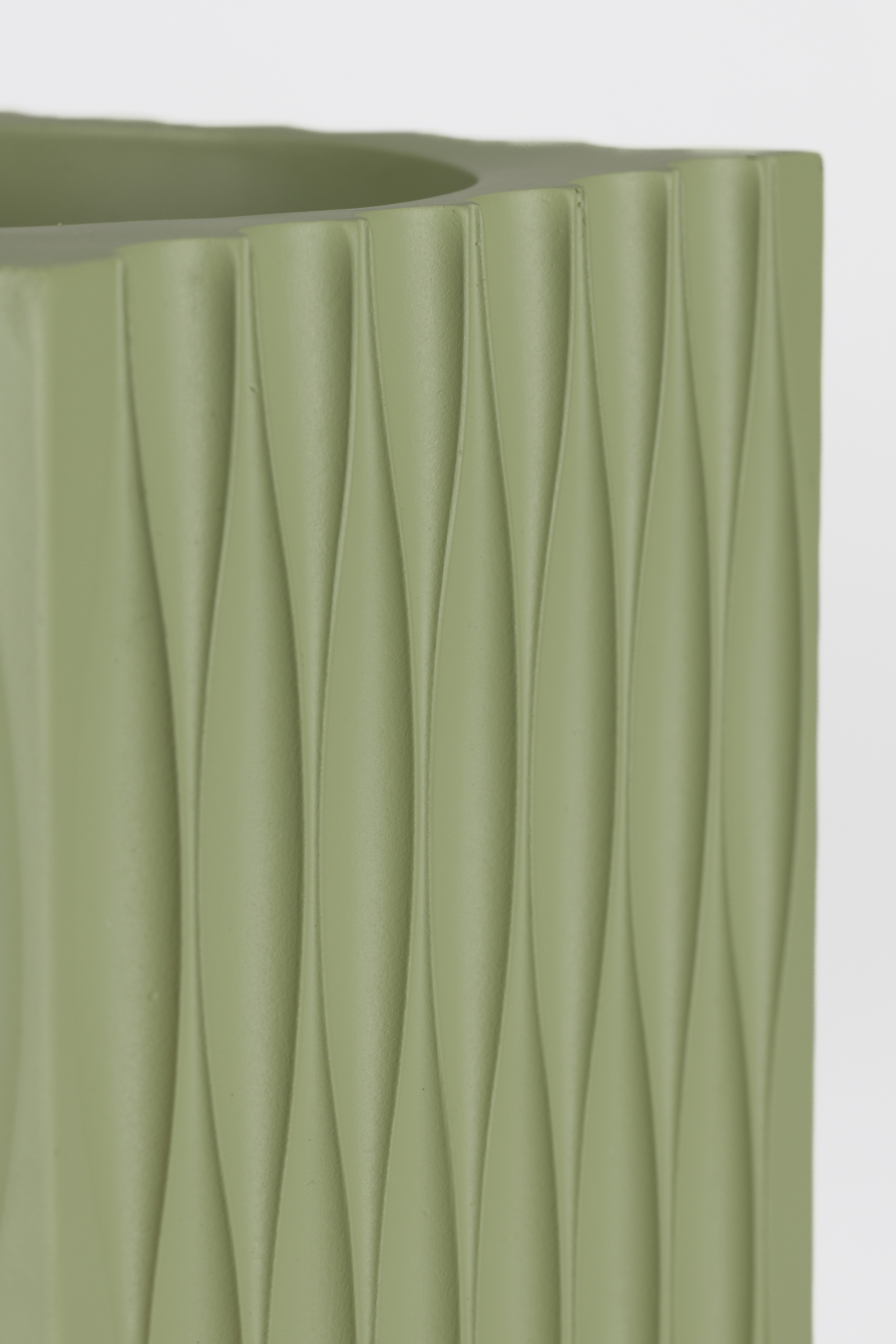 Zuiver Vaas 'Riley' 25cm, kleur Stone Green