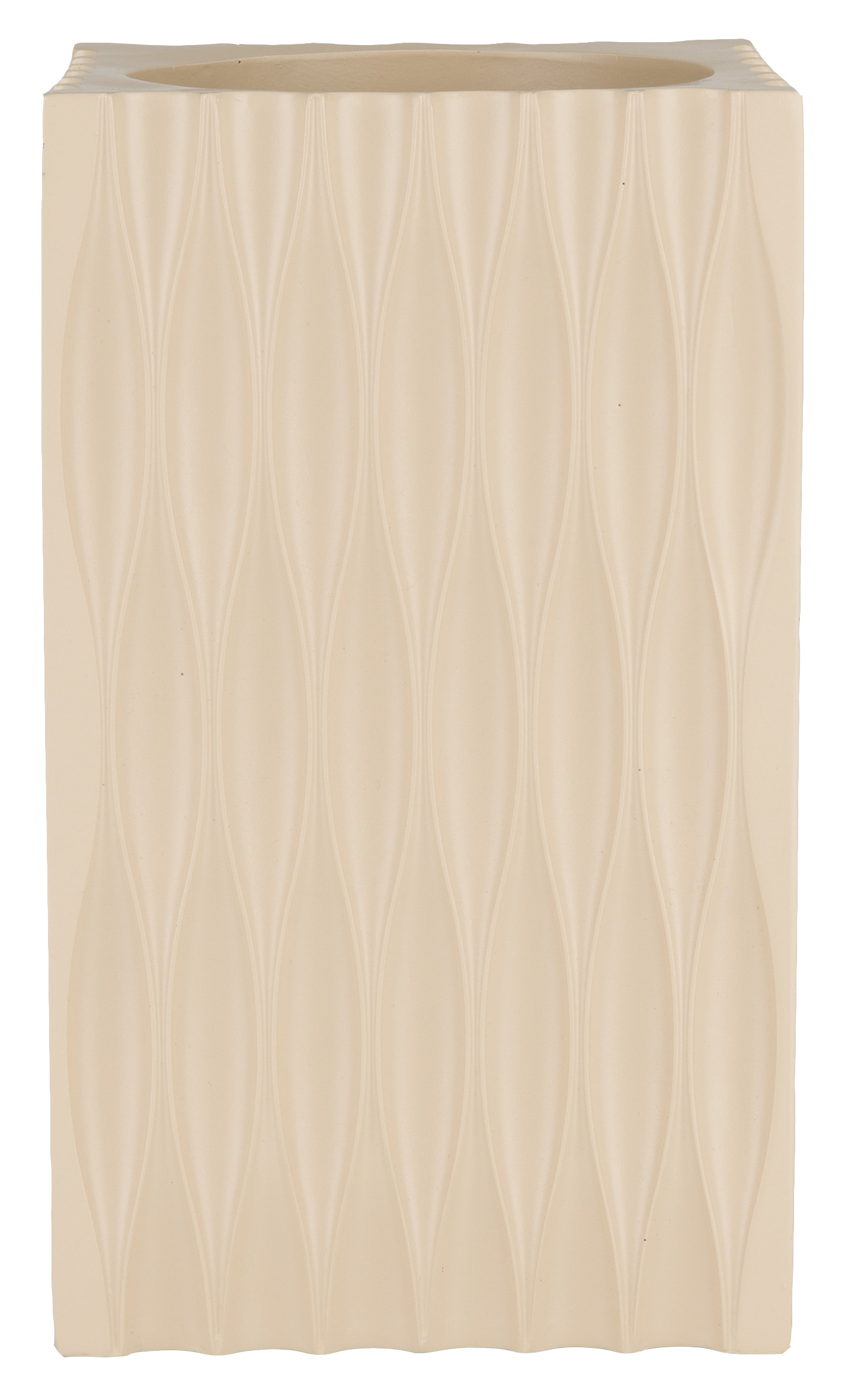 Zuiver Vaas 'Riley' Resin, kleur Beige