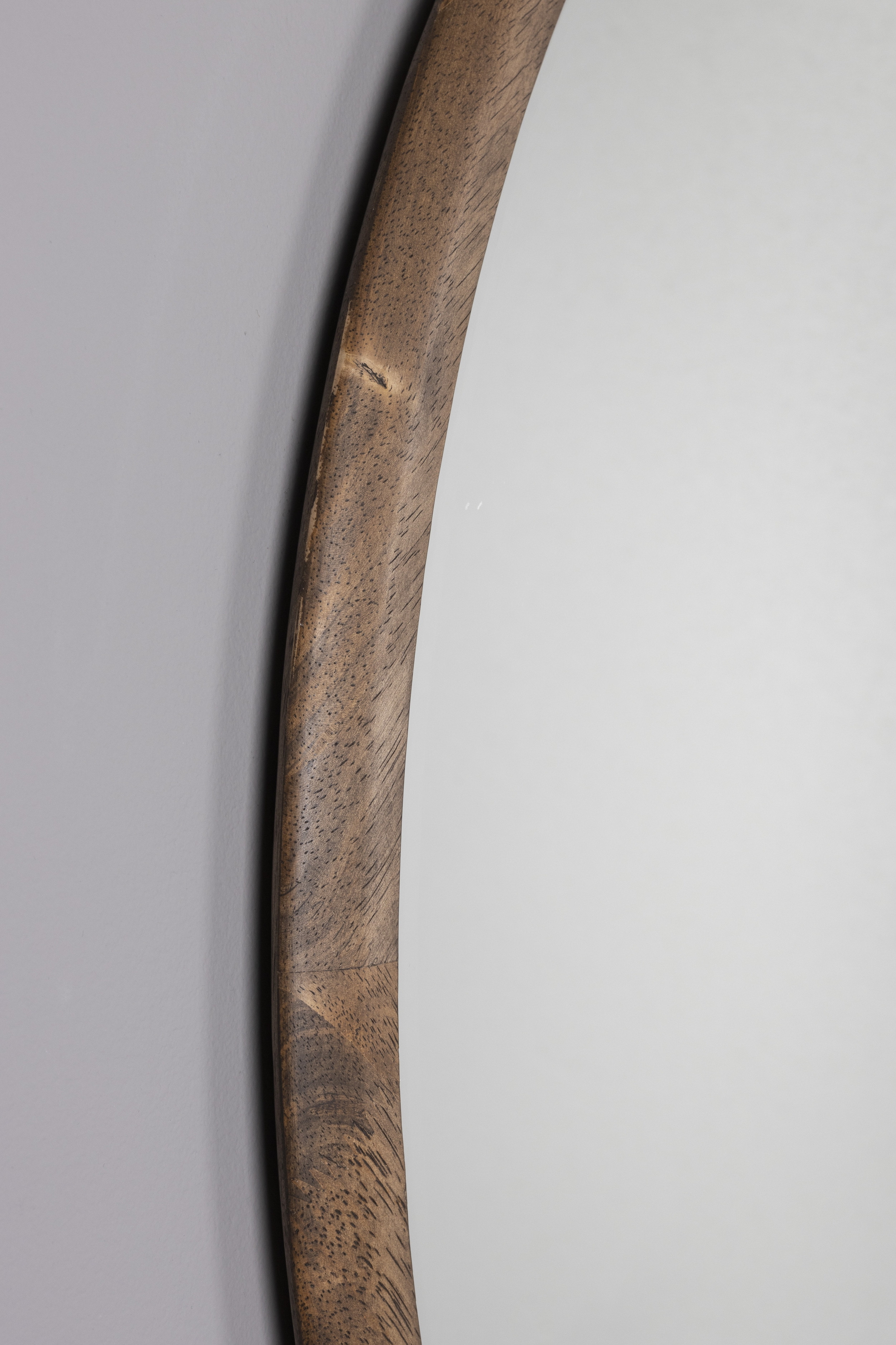 Dutchbone Ronde Spiegel 'Gale' Rubberhout, 80cm