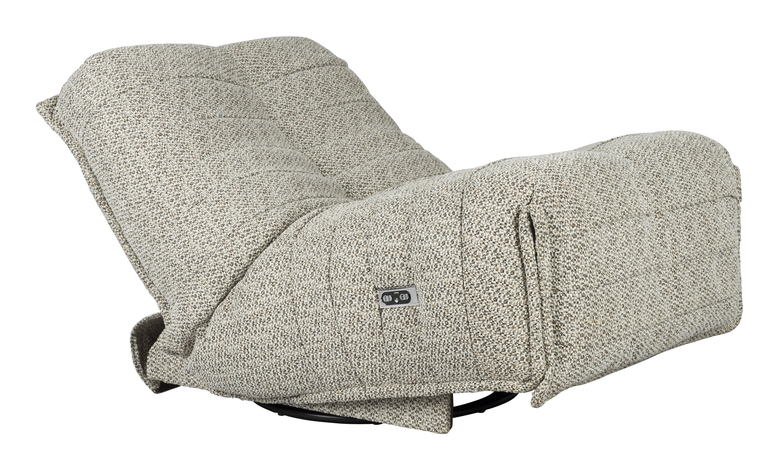 Dutchbone Verstelbare Fauteuil 'Hamilton' Chenille, kleur Cappuccino