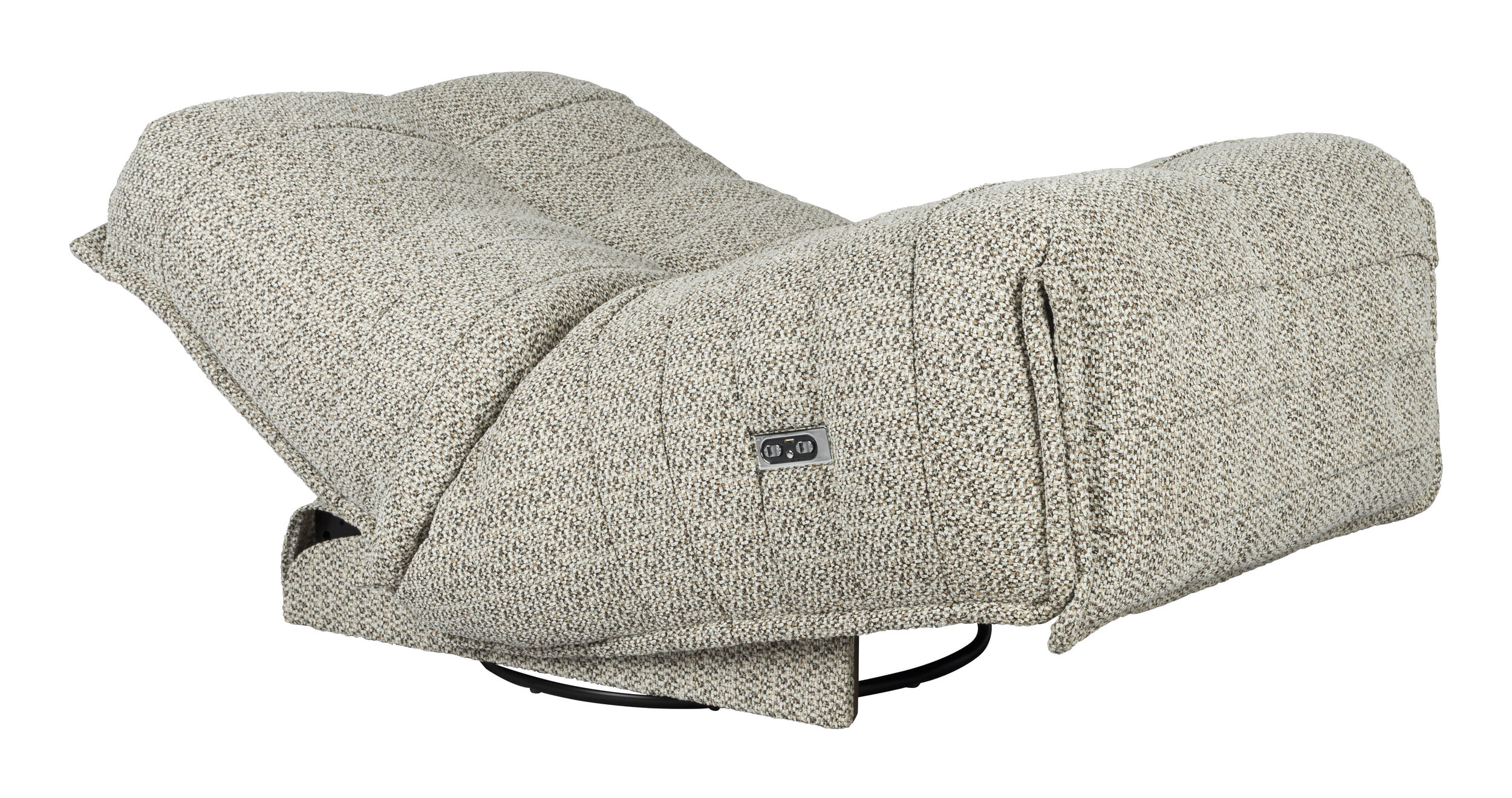 Dutchbone Verstelbare Fauteuil 'Hamilton' Chenille, kleur Cappuccino