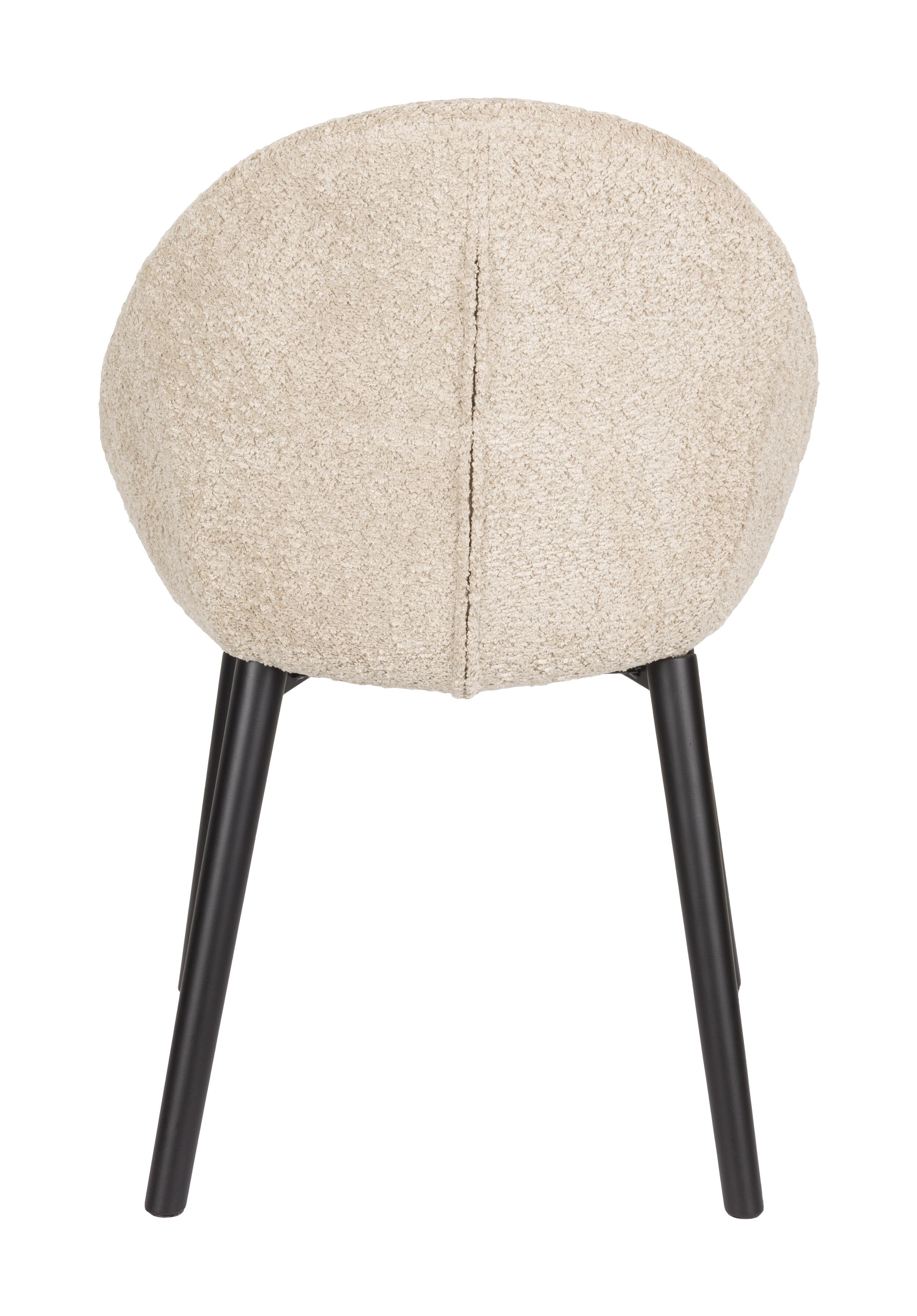 Dutchbone Eetkamerstoel 'Fenna' Bouclé, kleur Beige