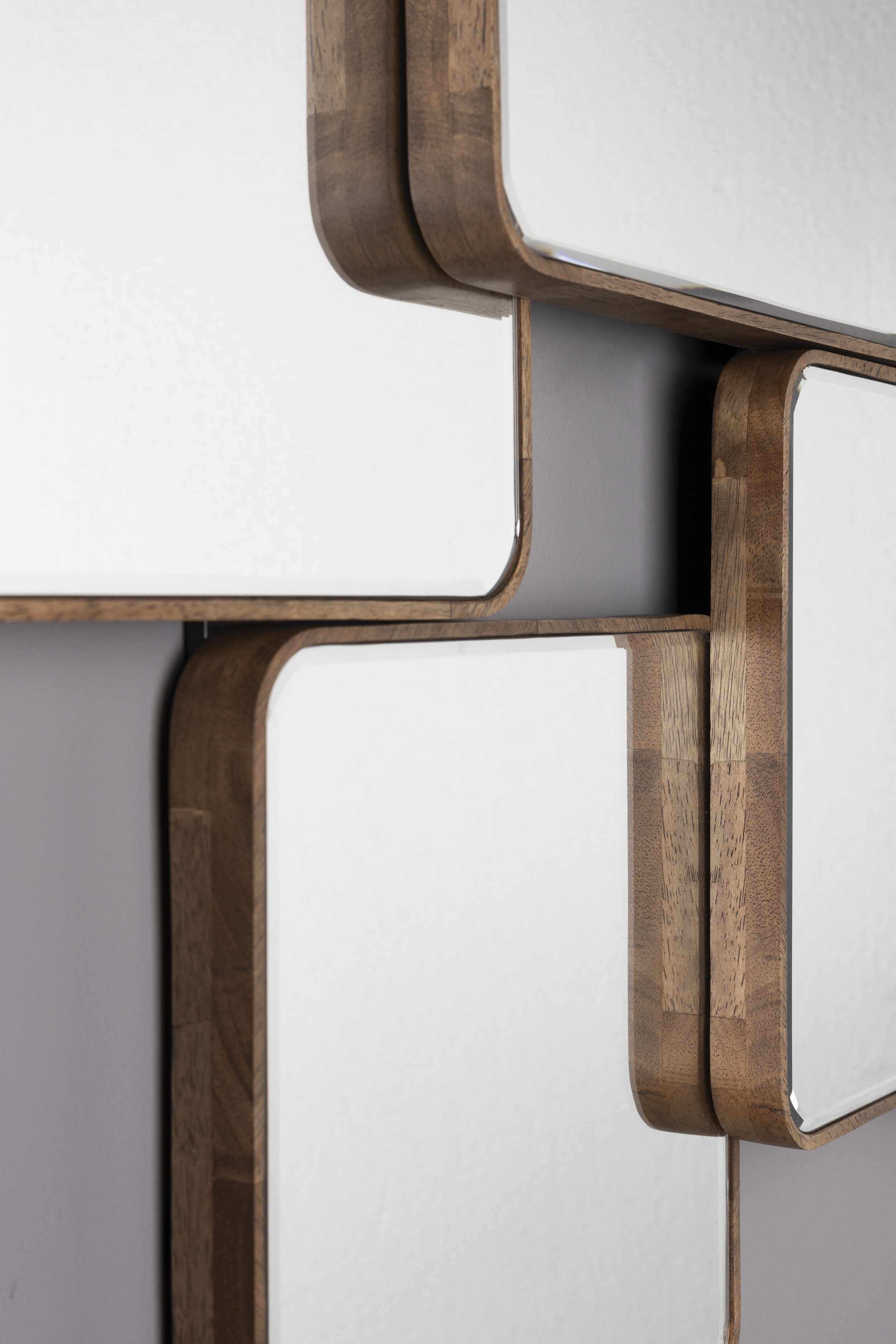 Dutchbone Spiegel 'Cordelia' Rubberhout, 70 x 120cm