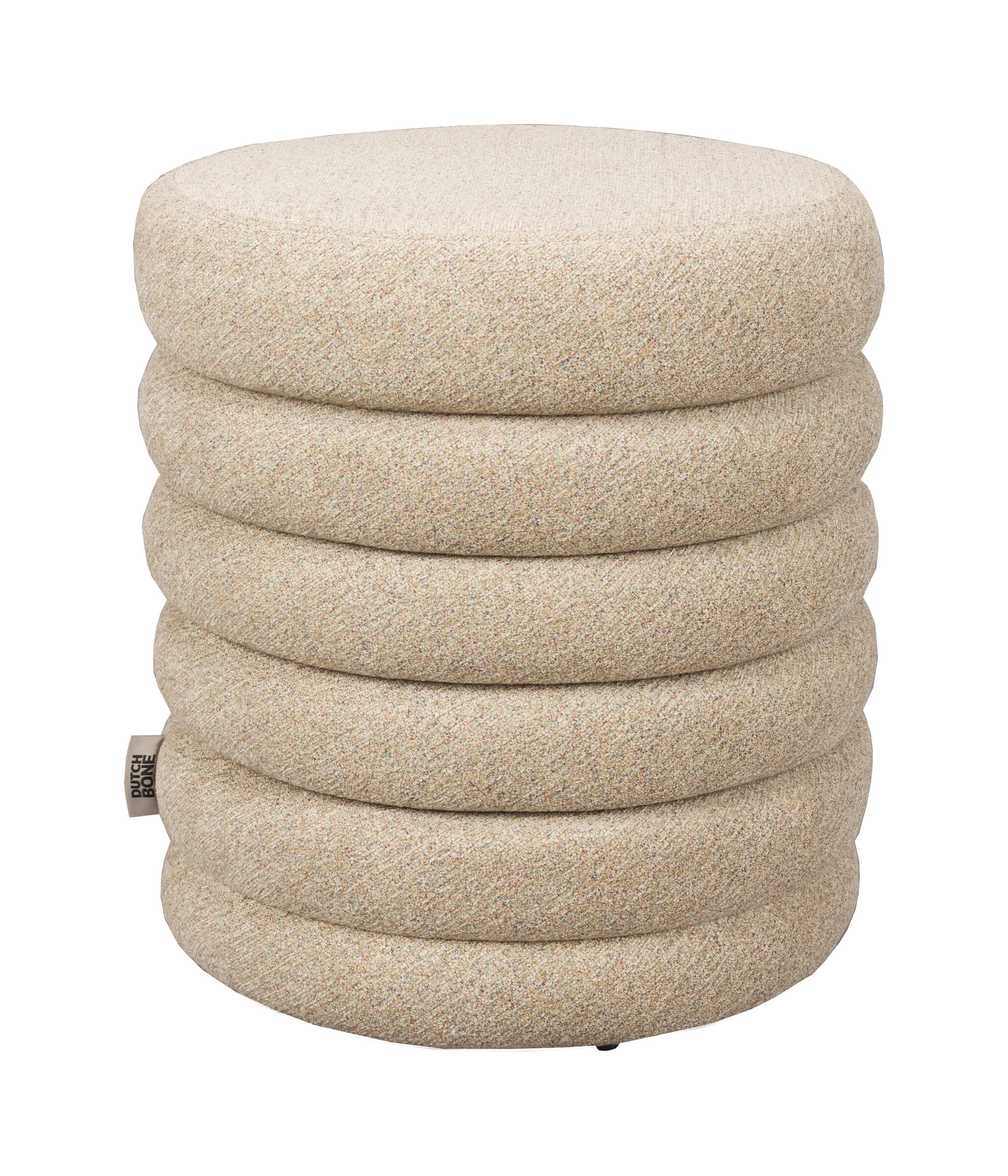 Dutchbone Poef 'Fern' Bouclé