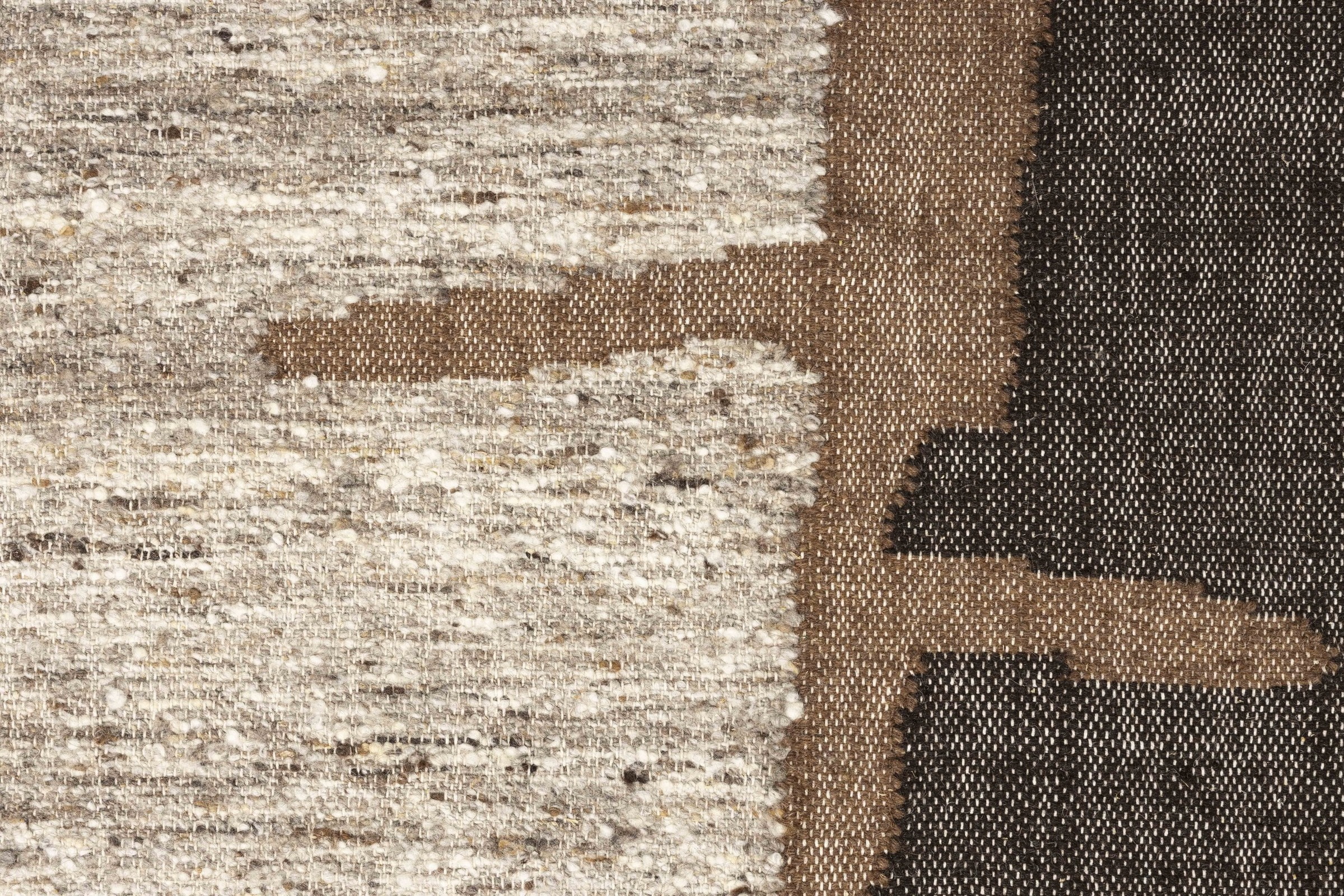 Dutchbone Vloerkleed 'Briton' Wol en jute, 200 x 300cm, kleur Bruin
