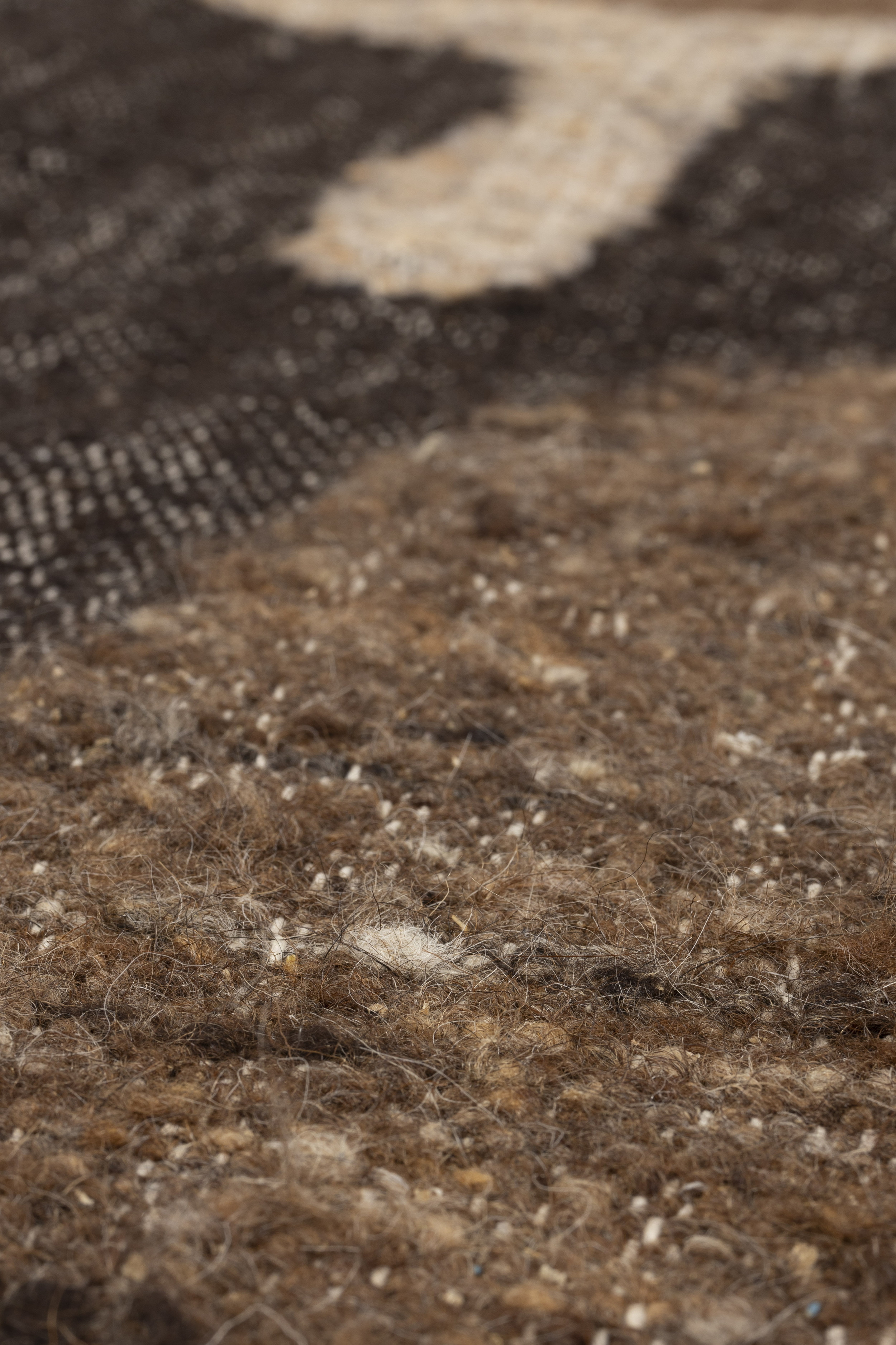 Dutchbone Vloerkleed 'Briton' Wol en jute, 200 x 300cm, kleur Bruin