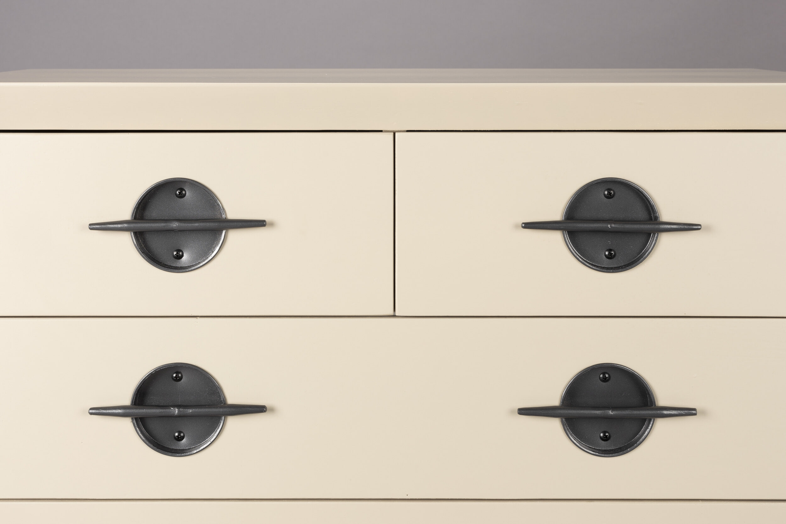 Dutchbone Ladekast 'Edson' Rubberhout, Met 5 laden