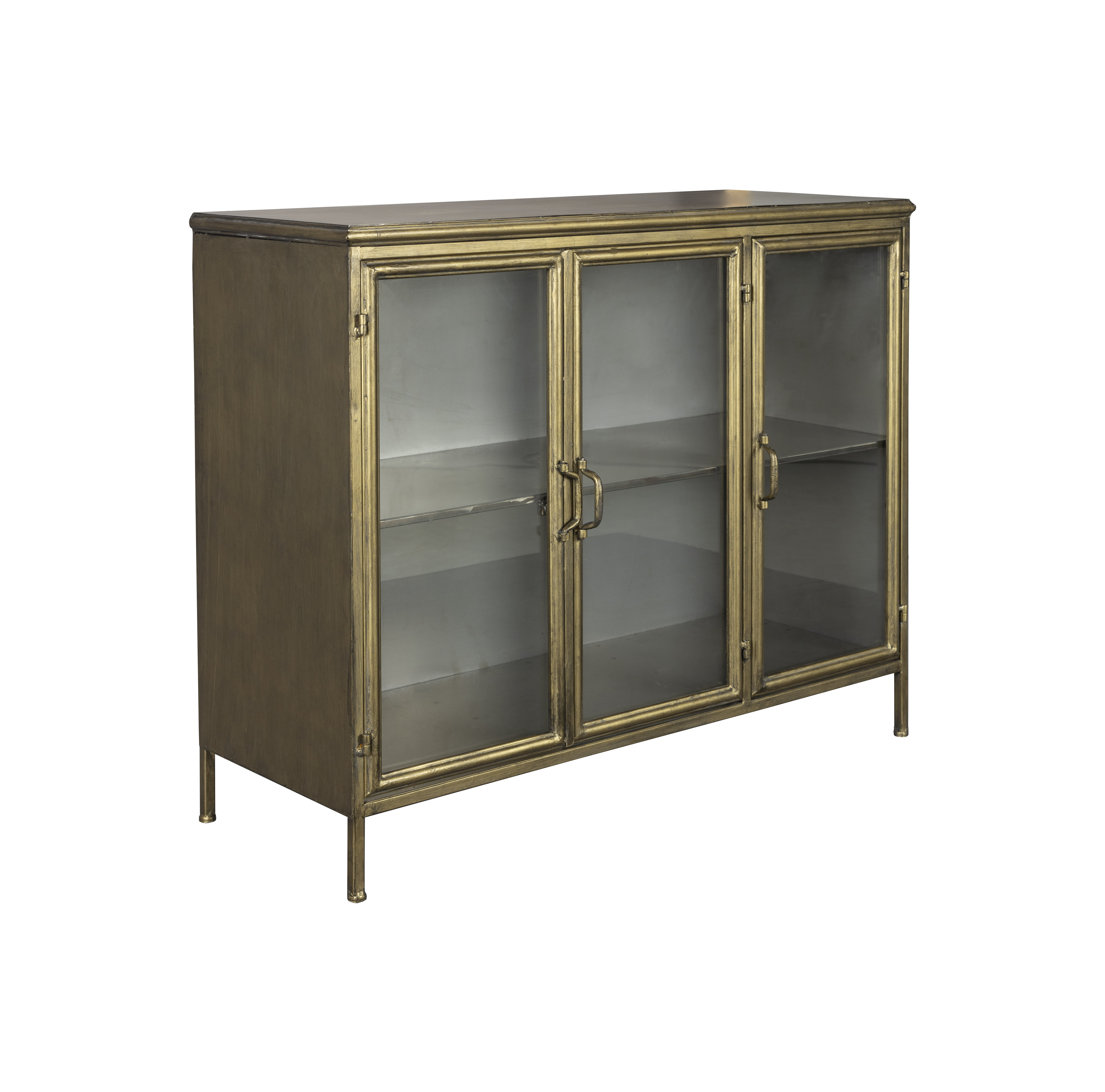 Dutchbone Dressoir Gertlush Antique Brass, 100cm - Goud