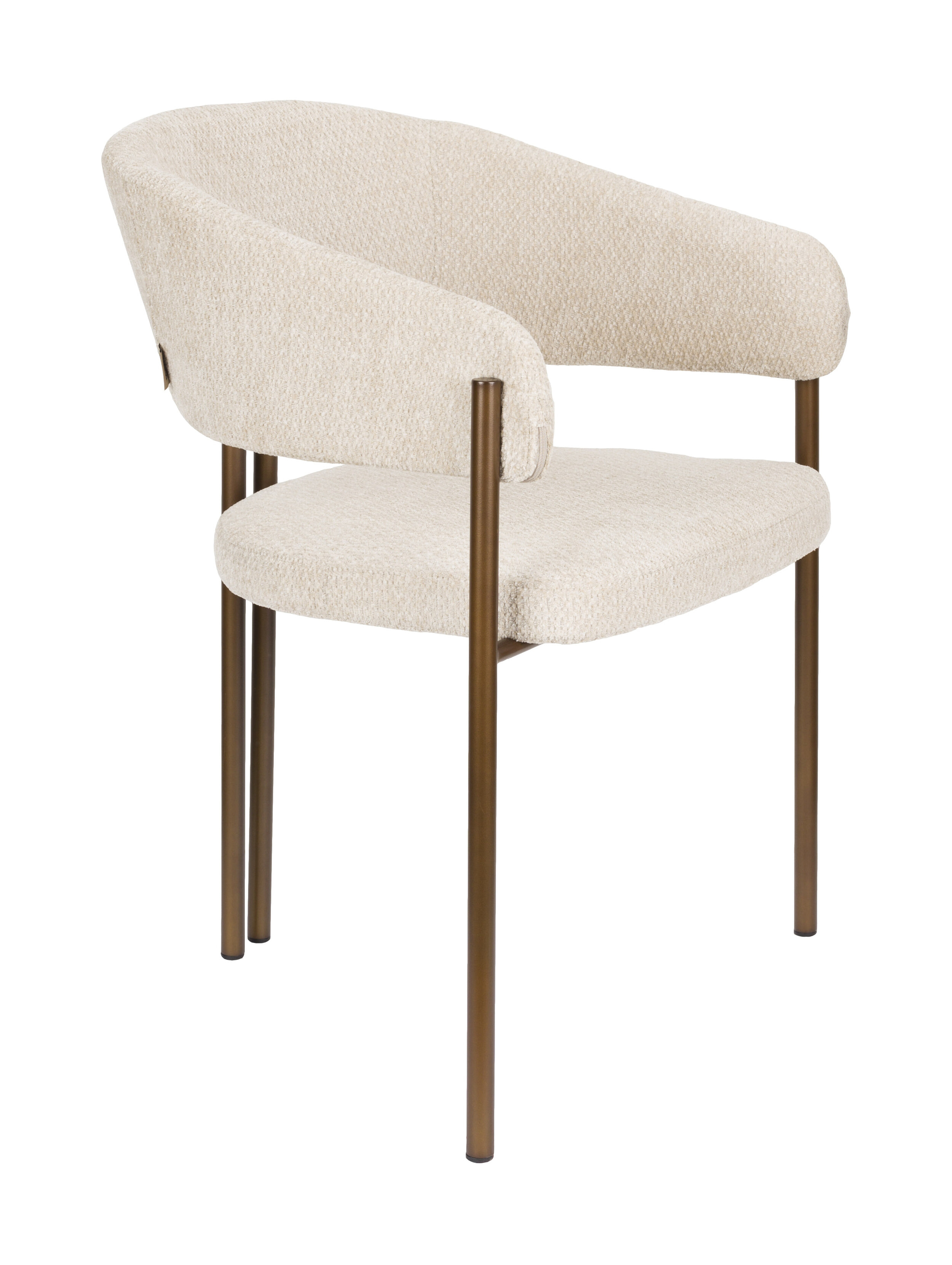 Dutchbone Eetkamerstoel 'Naida' Bouclé