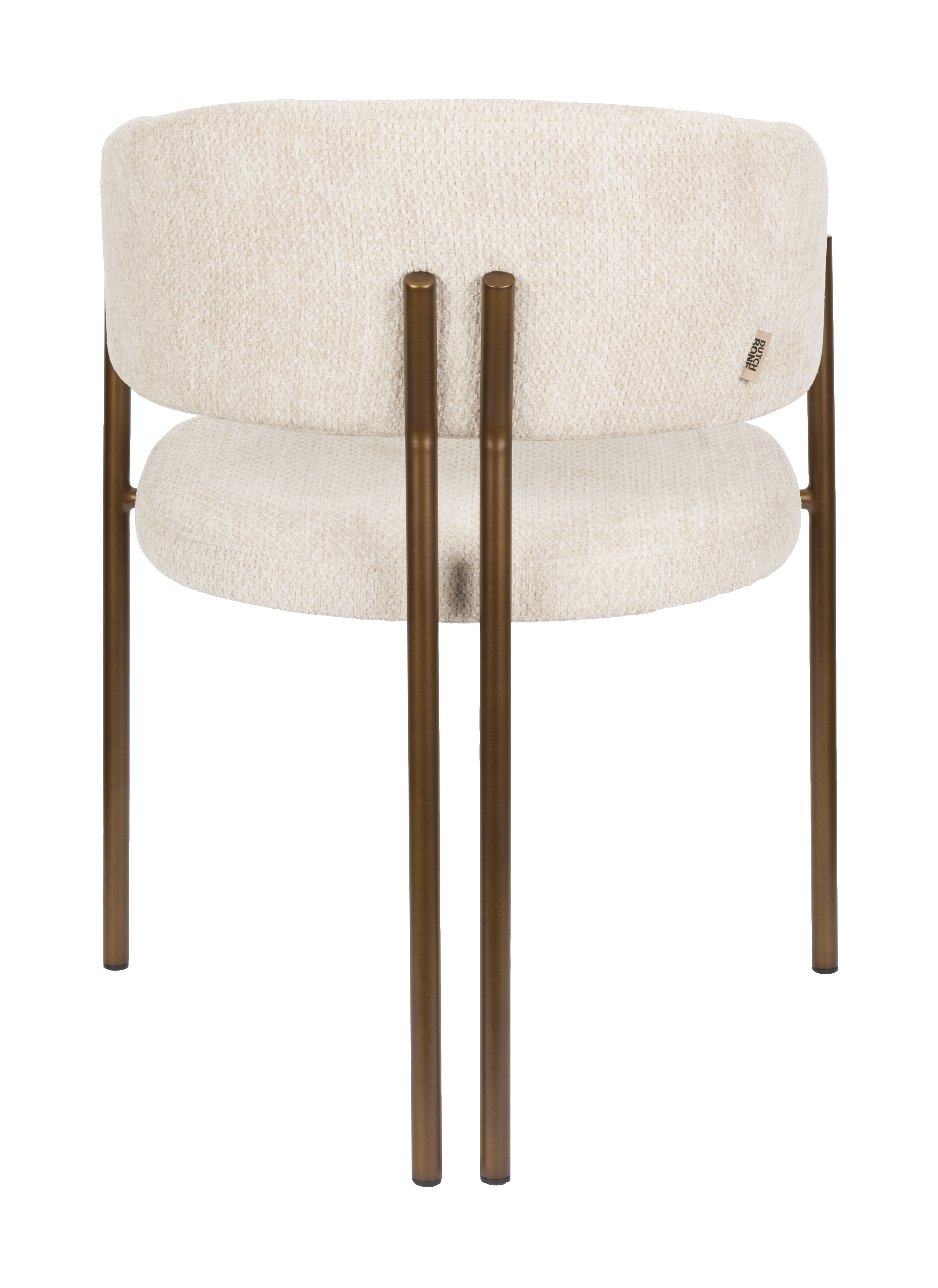 Dutchbone Eetkamerstoel 'Naida' Bouclé, kleur Beige