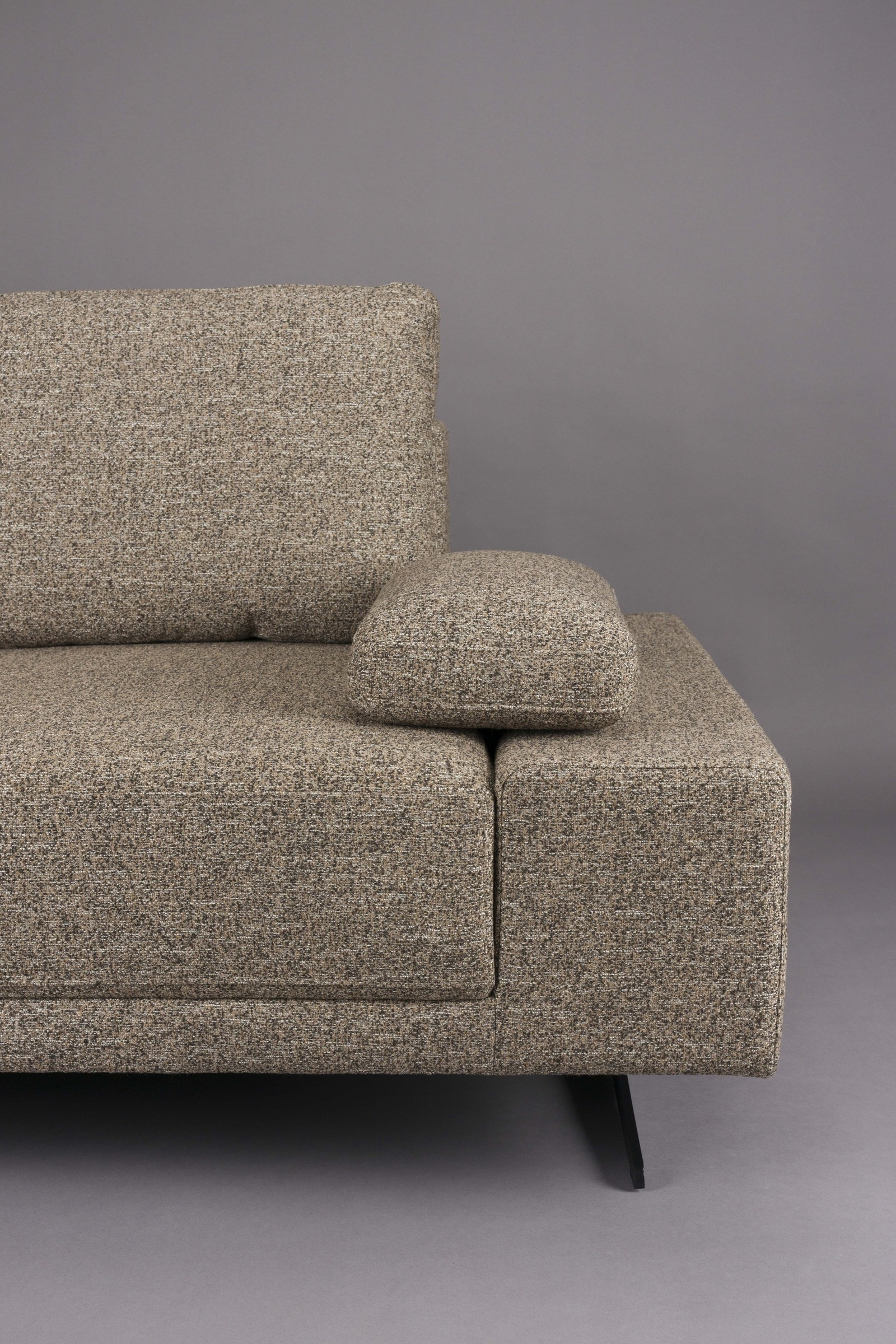 Dutchbone Loungebank 'Shelly' Gemêleerd, Links, kleur Cinnamon