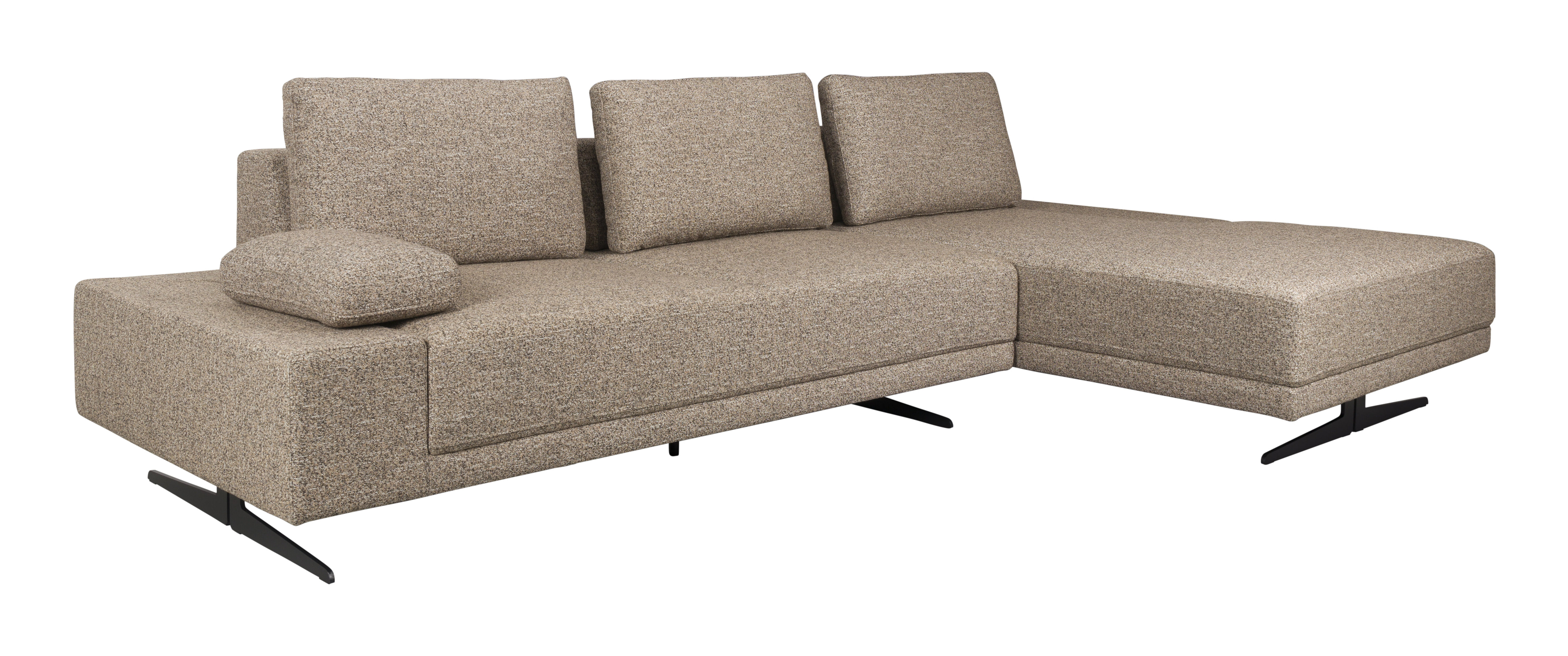 Dutchbone Shelly Bank Cinnamon Rechts Chaise Longuen - Bruin