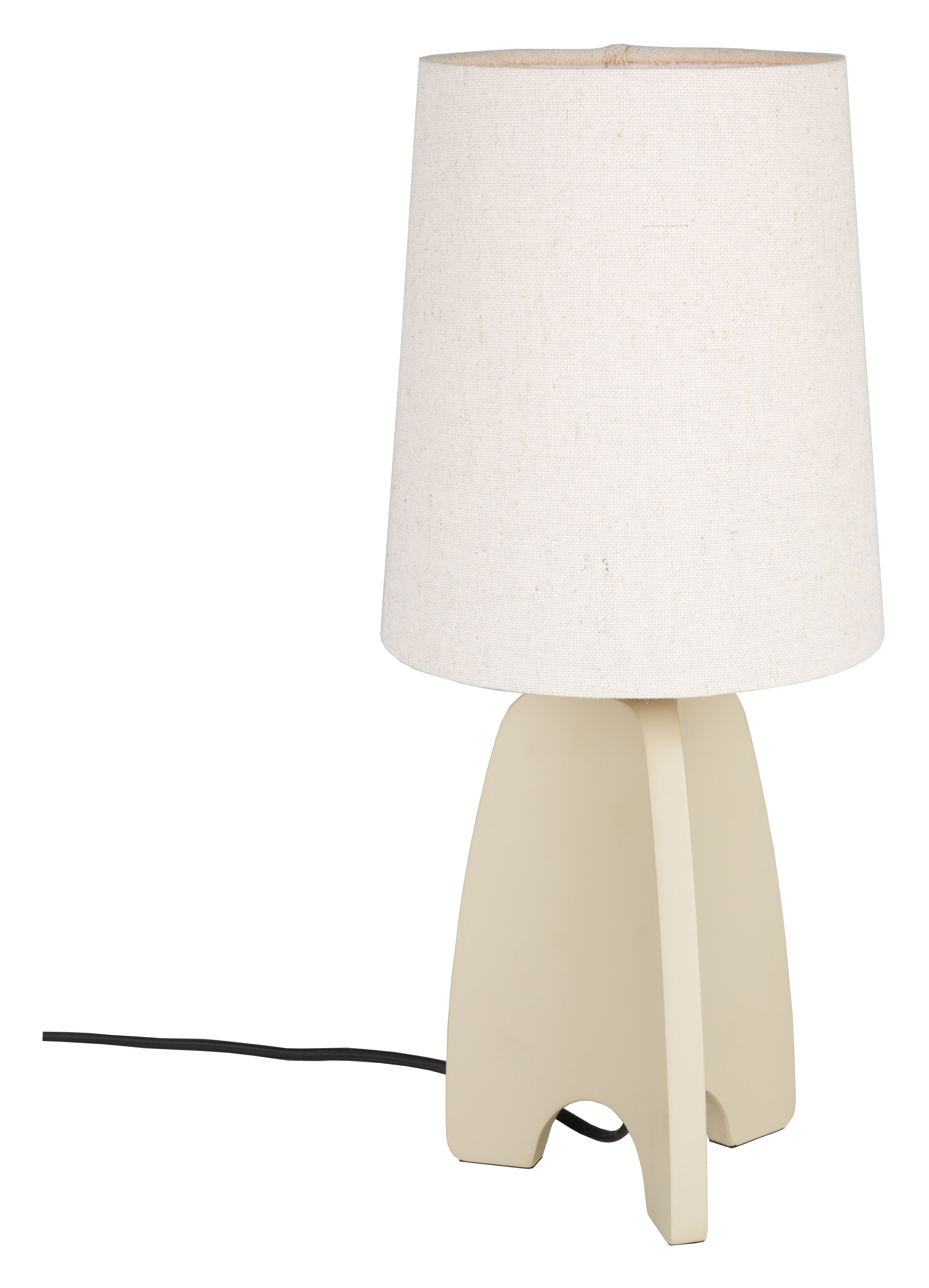 Zuiver Tafellamp Saba Beton en linnen - Beige