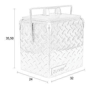 Zuiver Koelbox 'Be Heavy' kleur Zilver