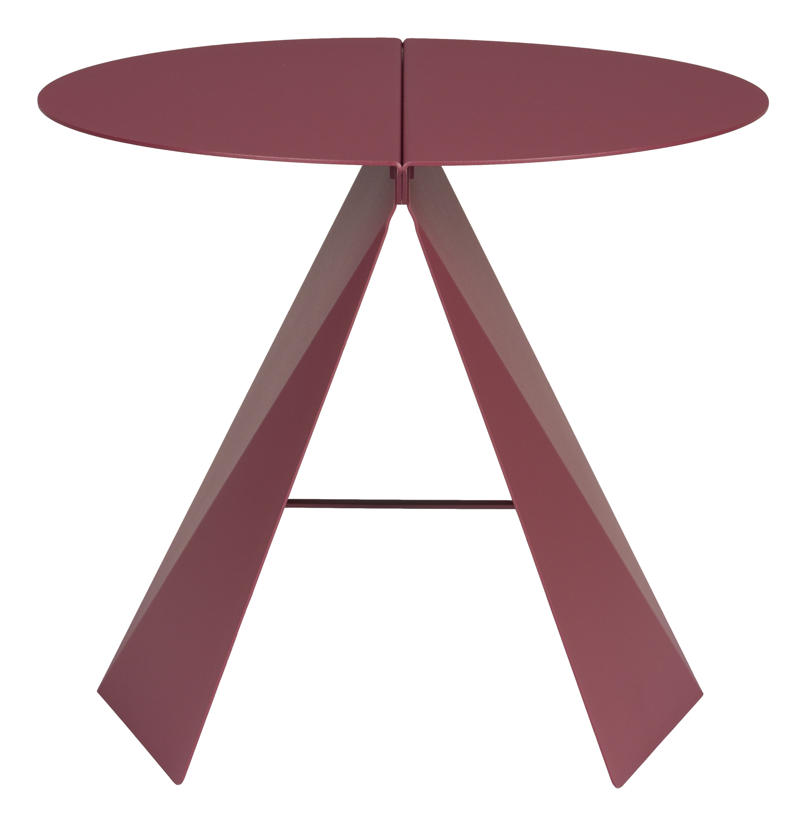 Zuiver Ronde Bijzettafel Foldy 45cm - Marsala