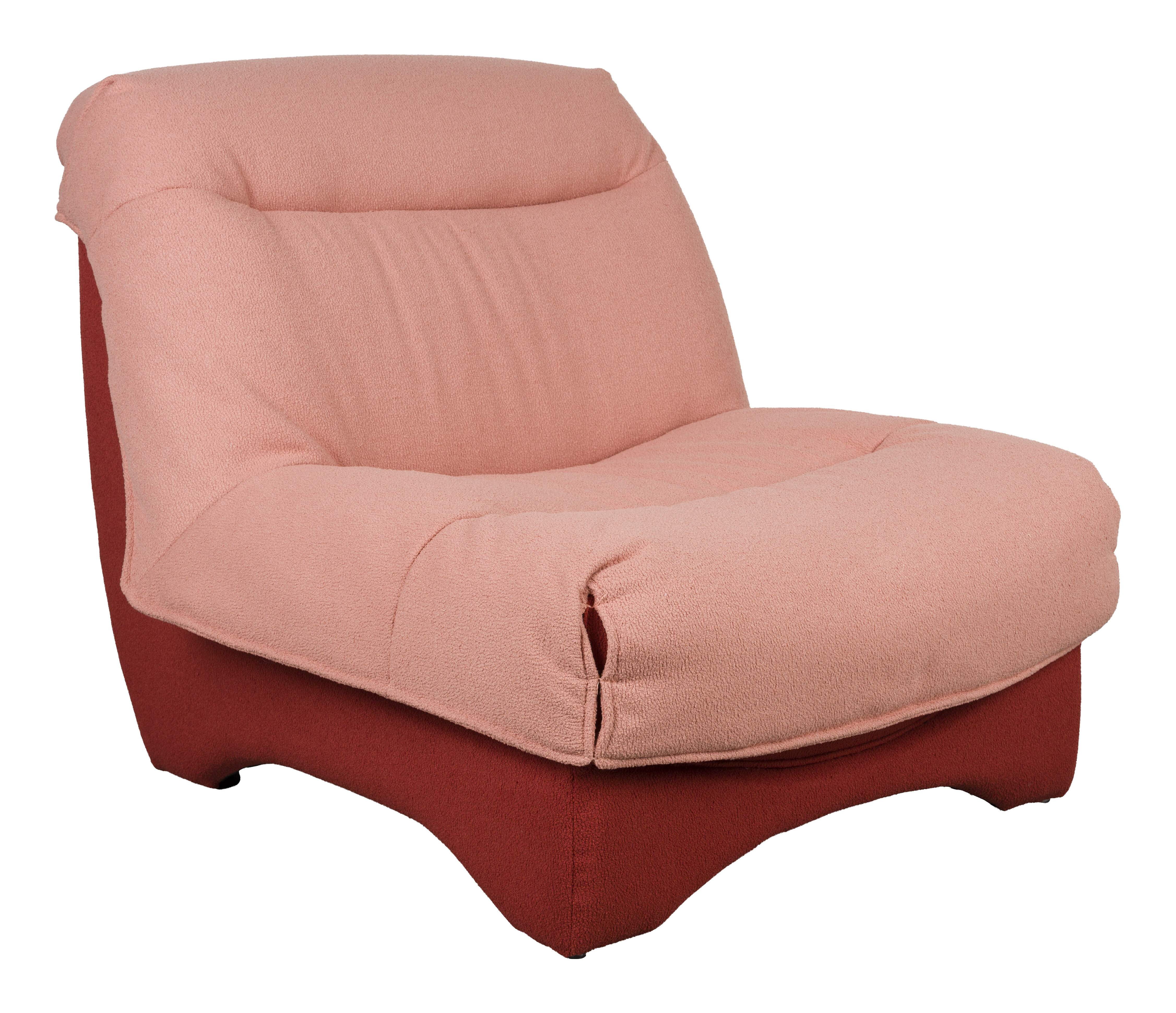 ZILT Fauteuil Tyhesha Bouclé - Roze