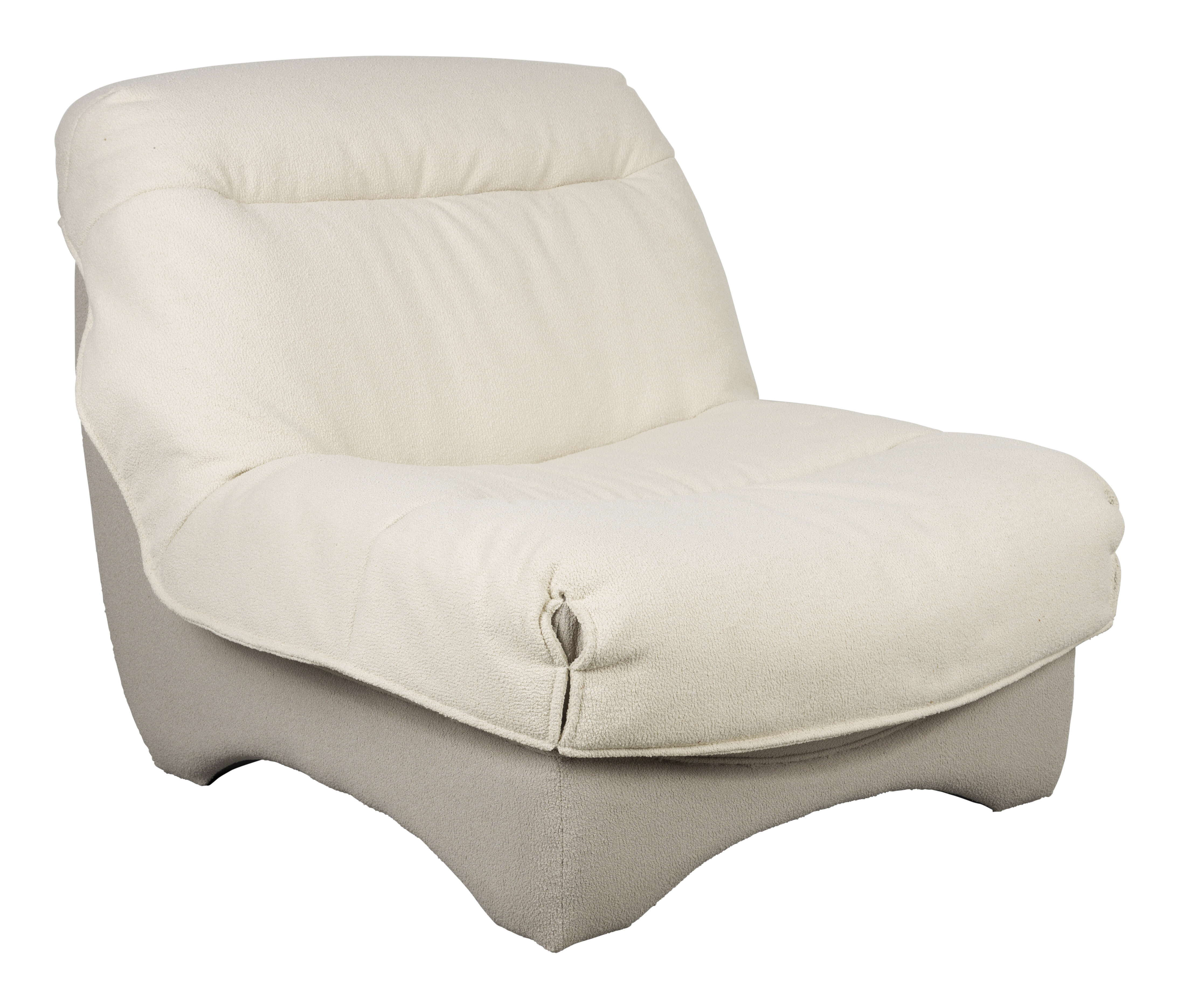 ZILT Fauteuil Tyhesha Bouclé - Beige