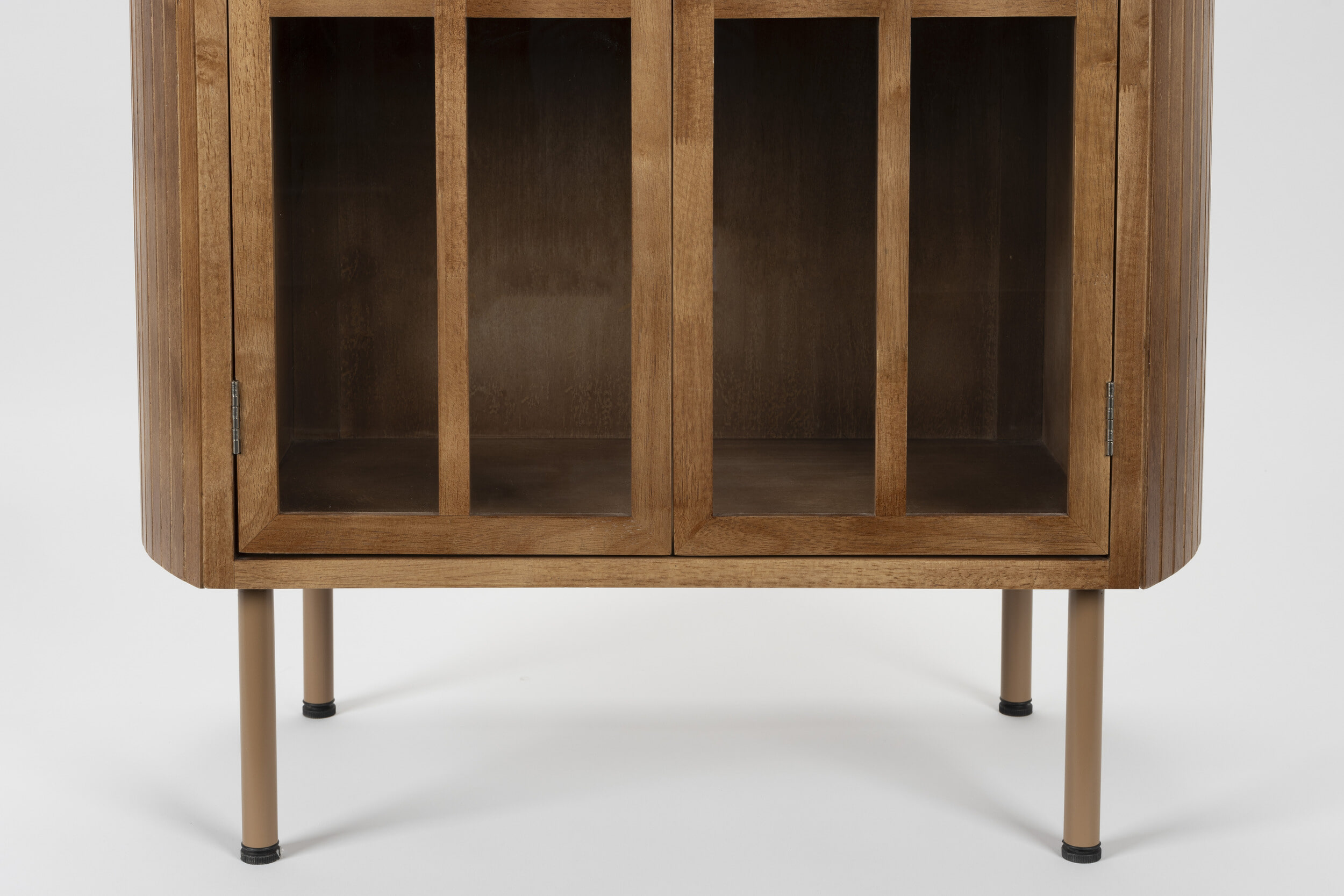 ZILT Vitrinekast 'Marlinda' Rubberhout, 140 x 80cm