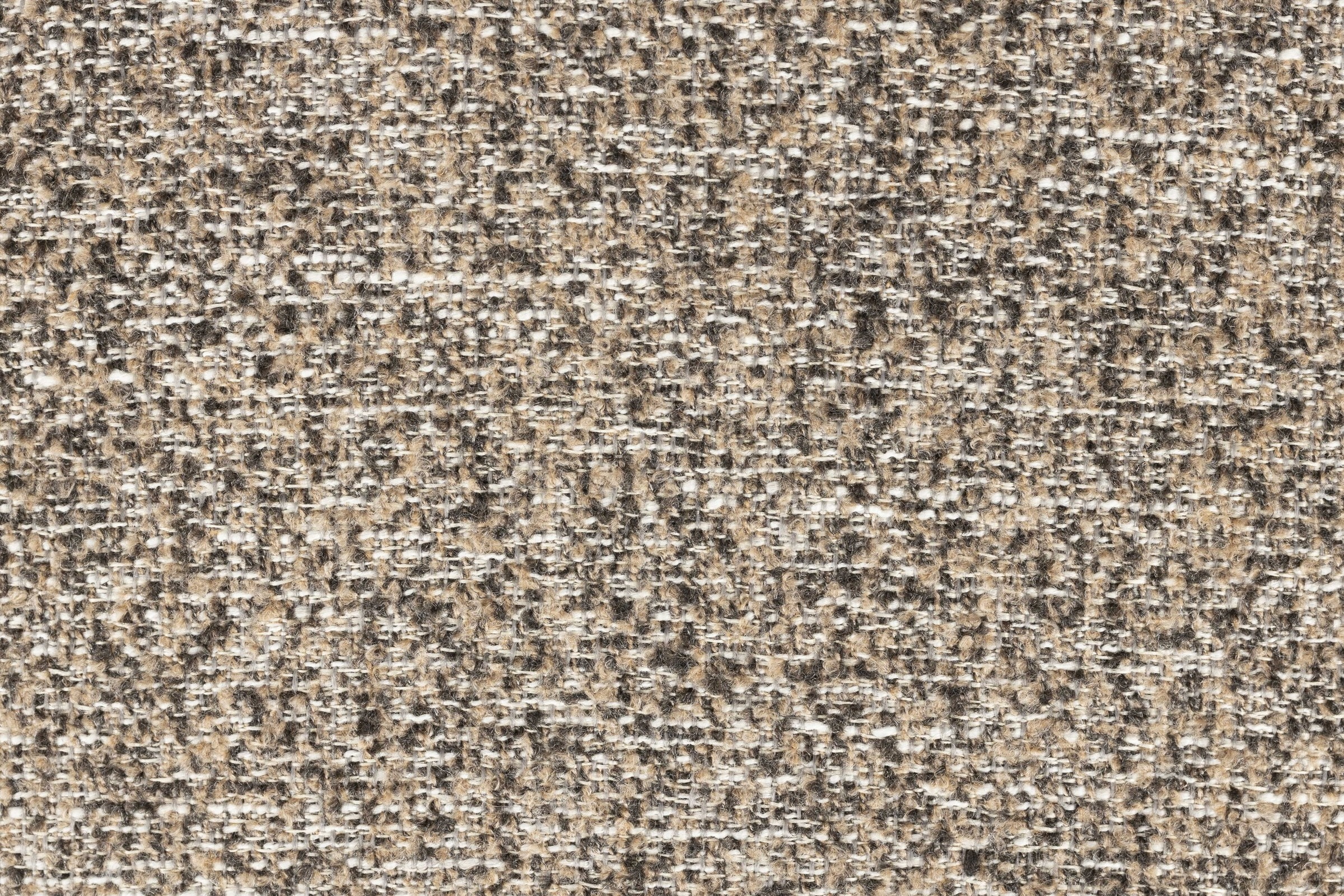 Dutchbone Bijzettafel 'Shelly' Gemêleerde stof en walnootlook, 48 x 48cm, kleur Cinnamon