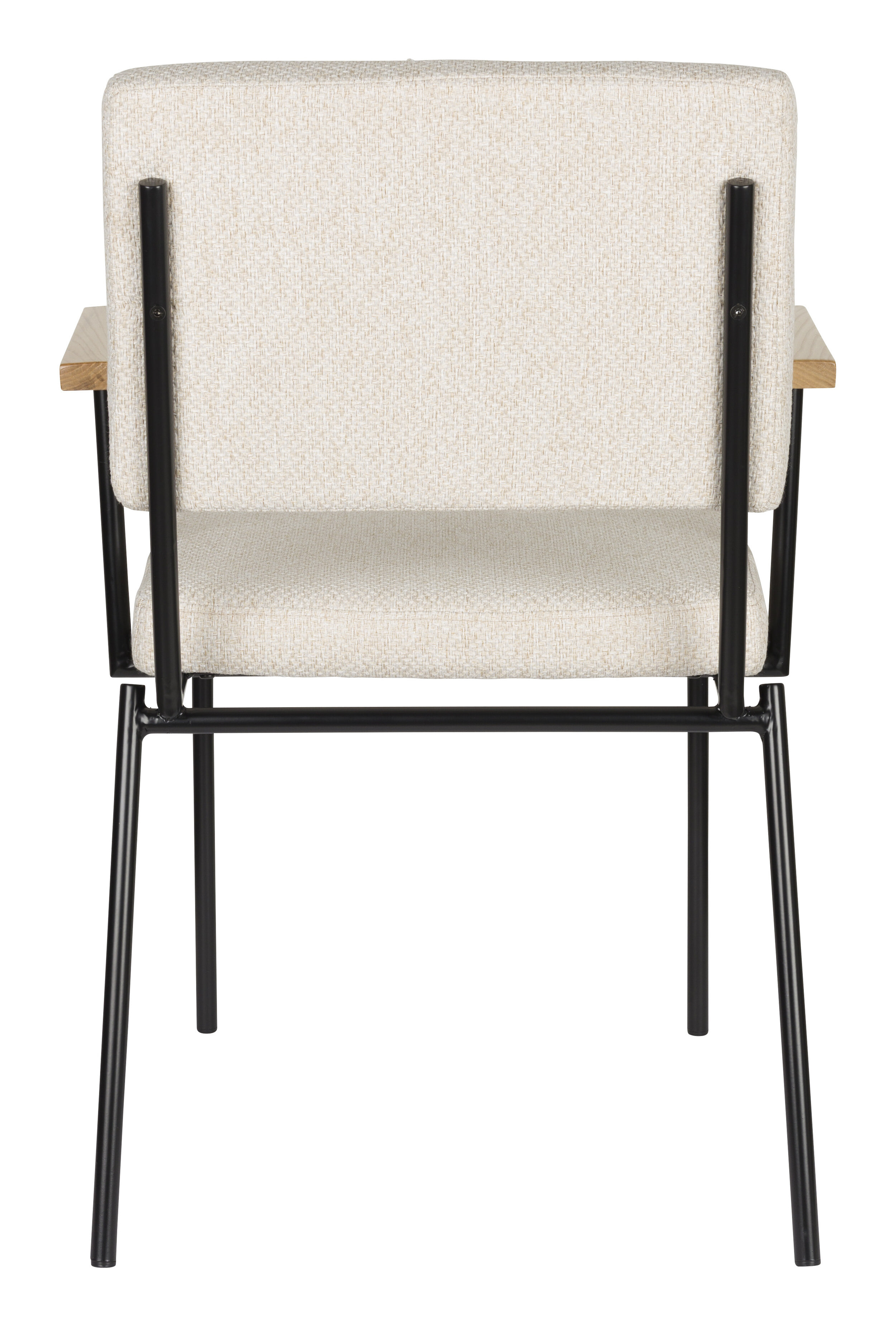 Zuiver Eetkamerstoel 'Fellow' Met armleuning, kleur Off White