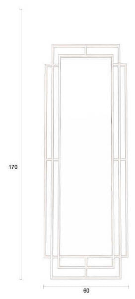 Dutchbone Staande Spiegel 'Ramsey' 170 x 60cm