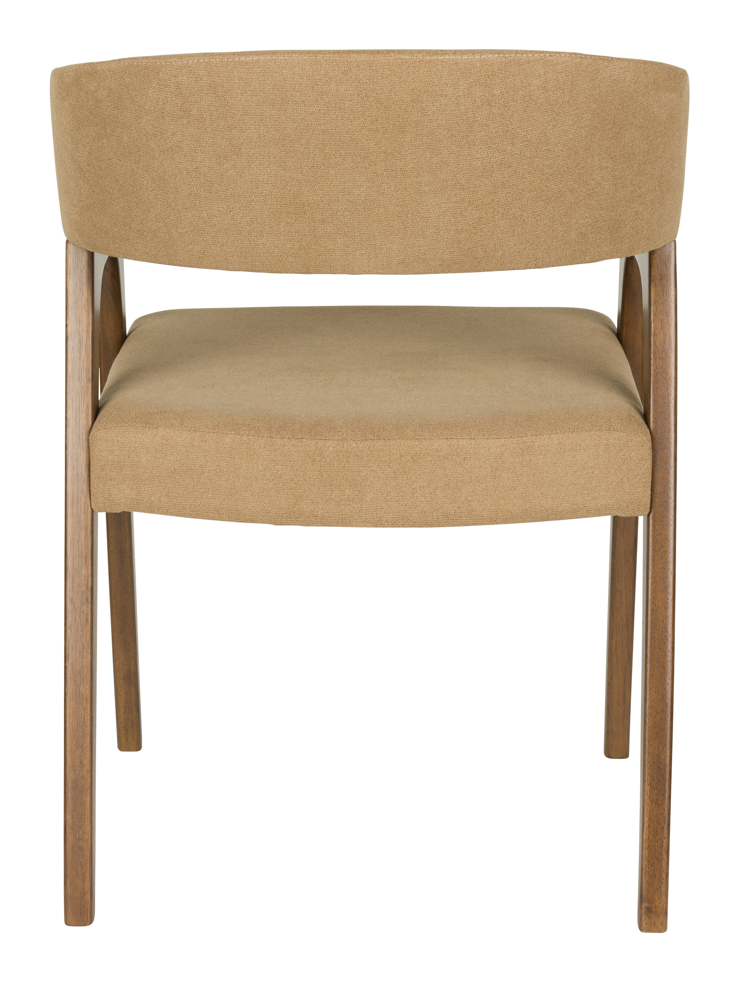 Dutchbone Eetkamerstoel 'Adamello' Essenfineer en stof, kleur Beige