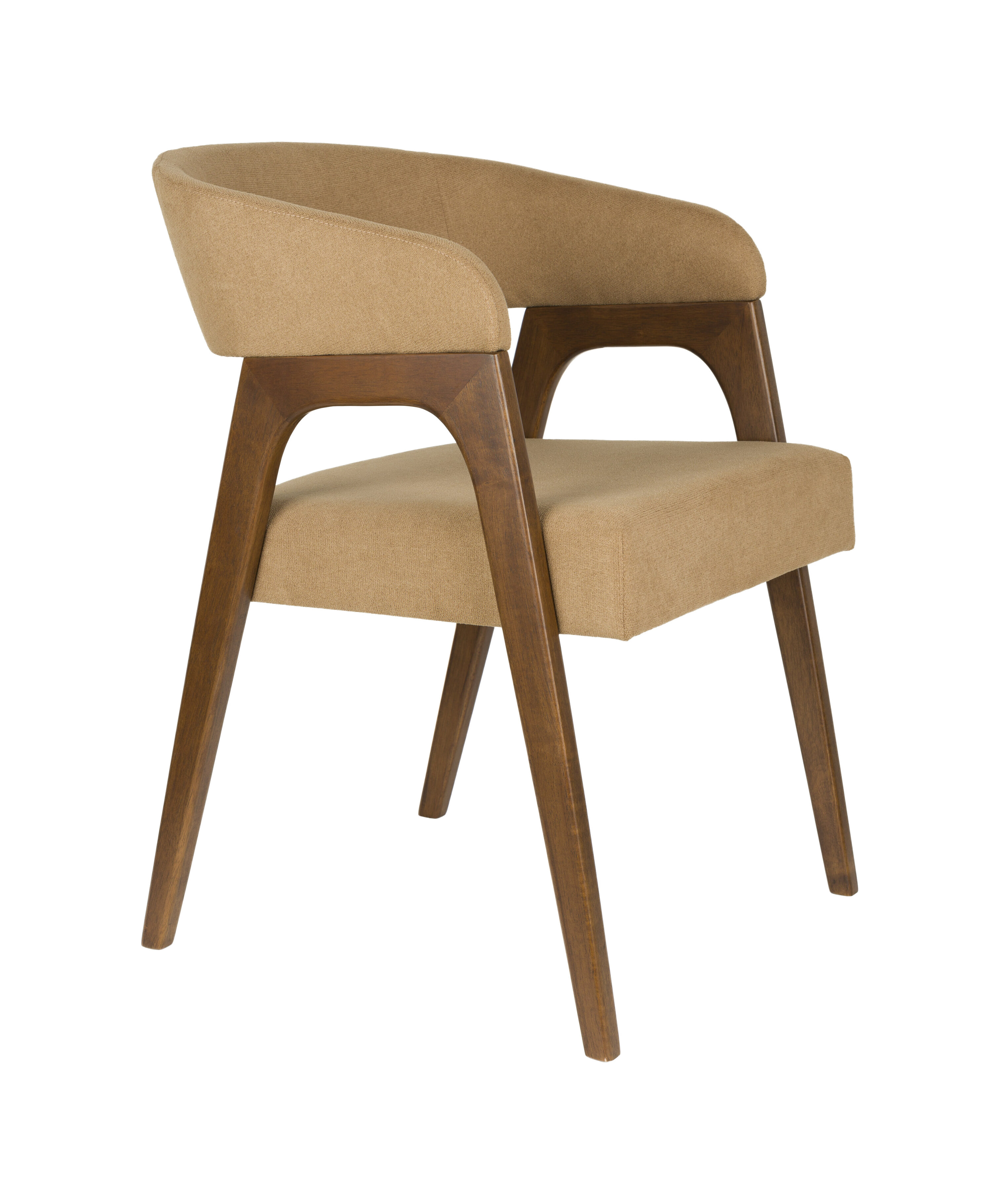 Dutchbone Eetkamerstoel 'Adamello' Essenfineer en stof