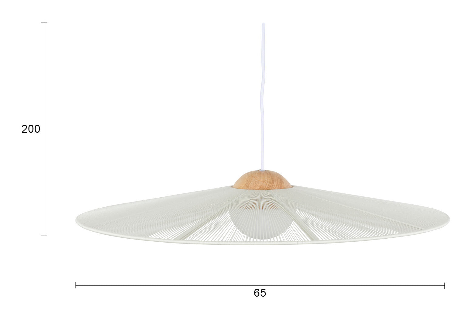 Zuiver Hanglamp 'Belle' 65cm, kleur Beige