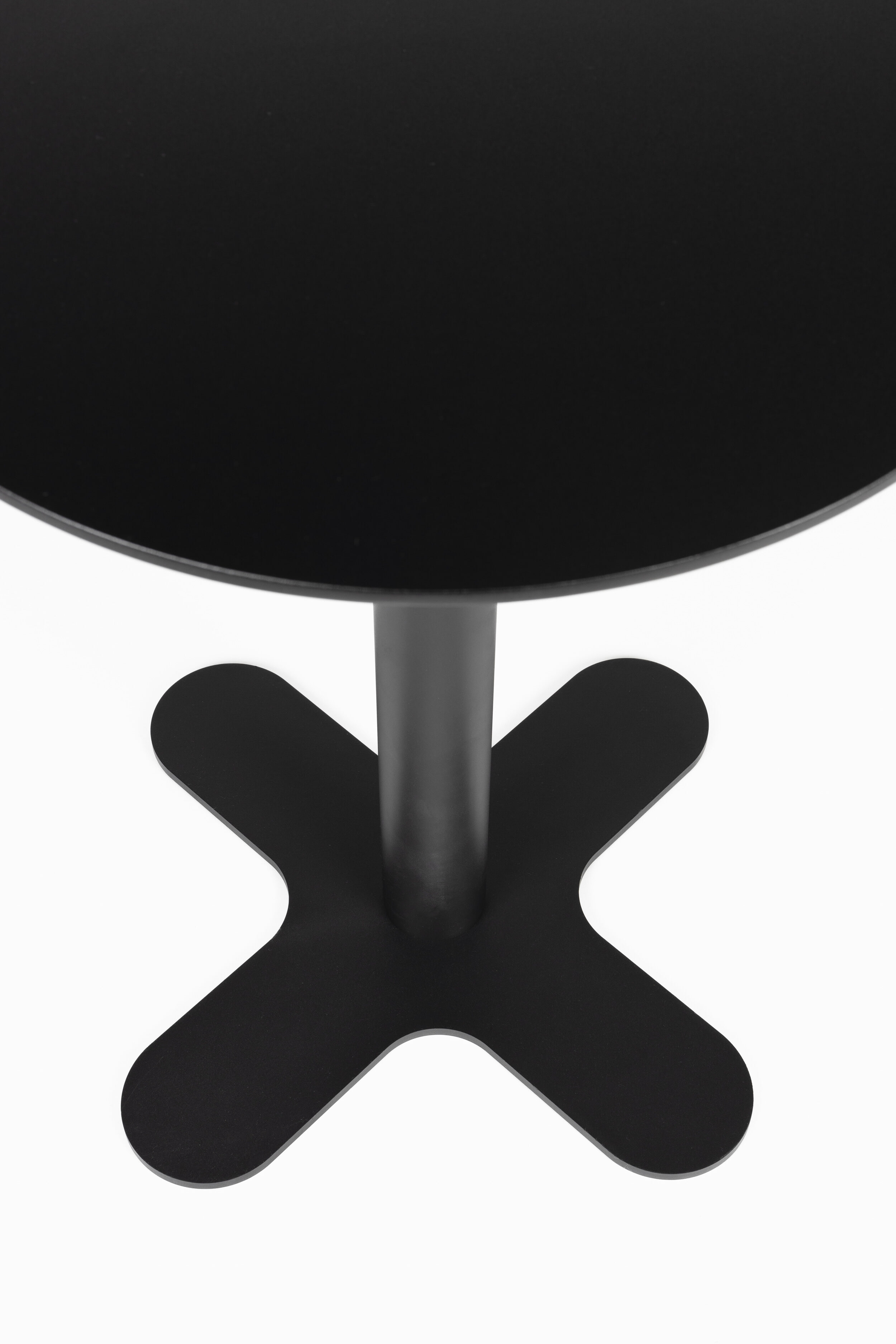 ZILT Ronde Bistrotafel 'Yusuf' 80cm, kleur Zwart