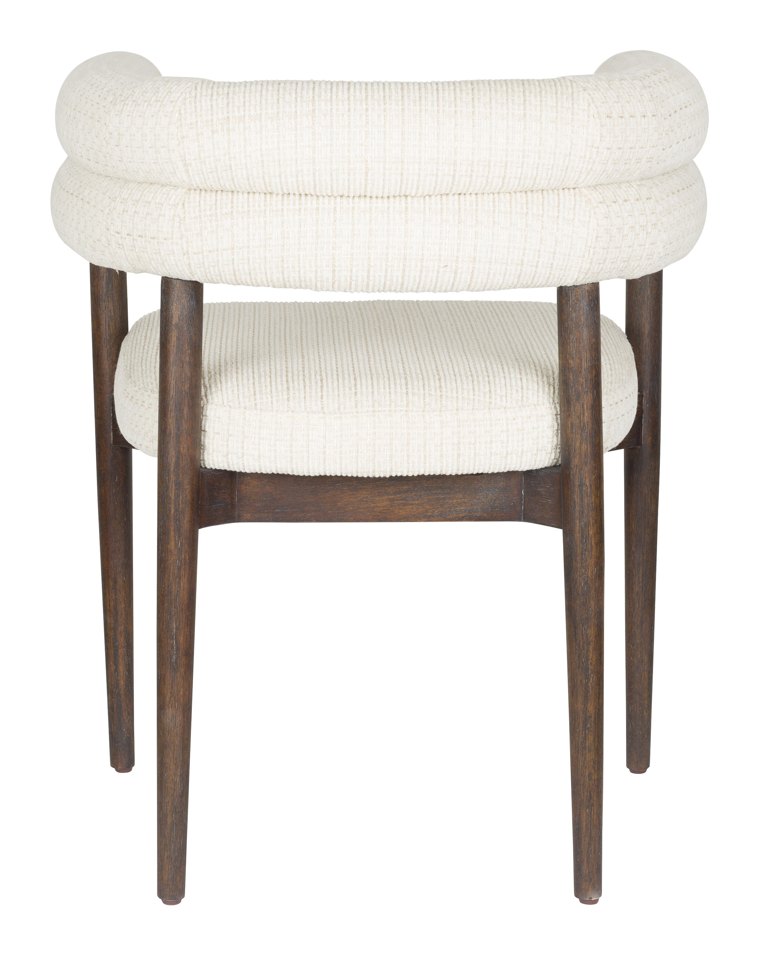 Dutchbone Eetkamerstoel 'Sela' Geweven stof, kleur Off White