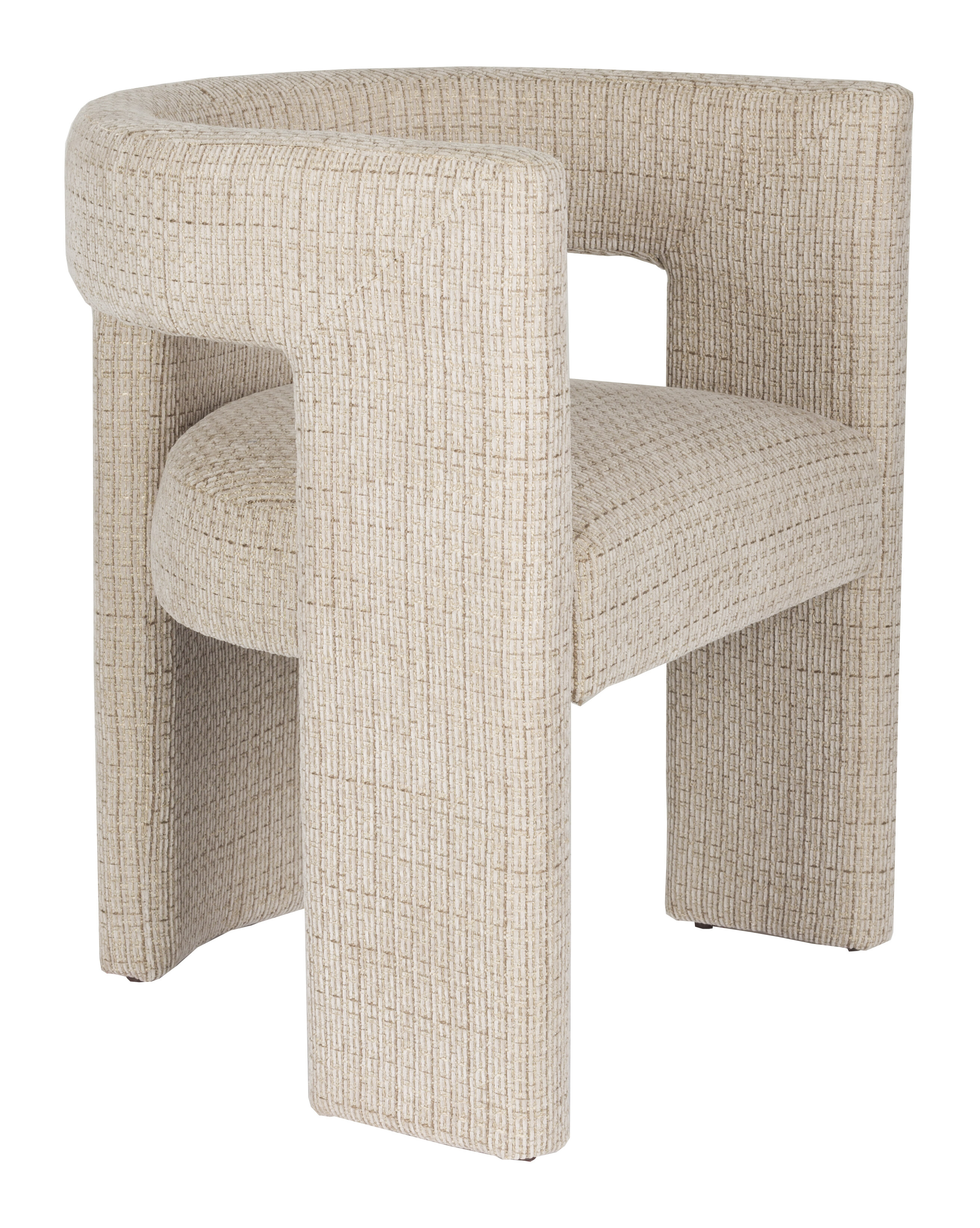 Dutchbone Eetkamerstoel Medina Geweven stof - Beige