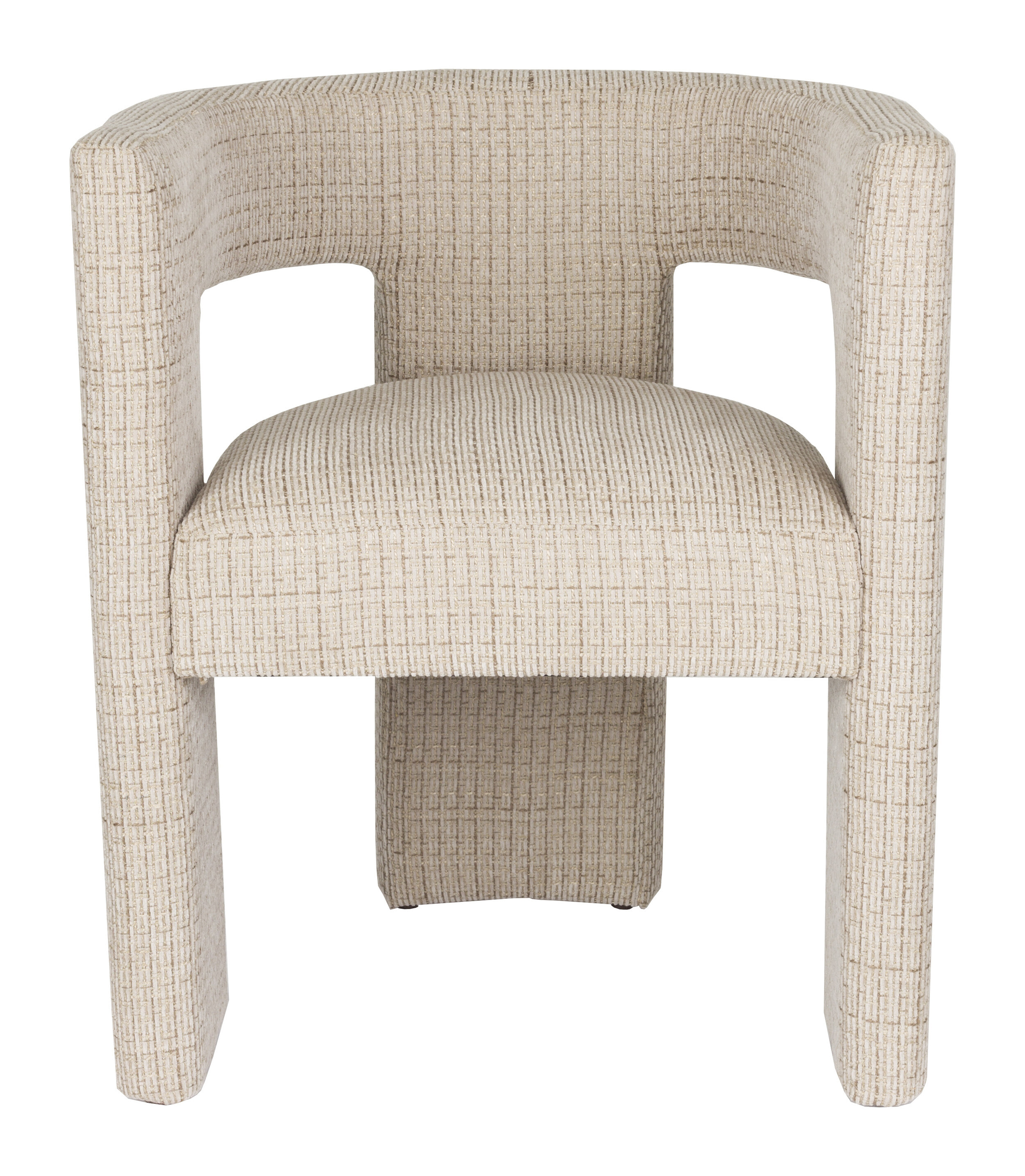 Dutchbone Eetkamerstoel 'Medina' Geweven stof, kleur Beige