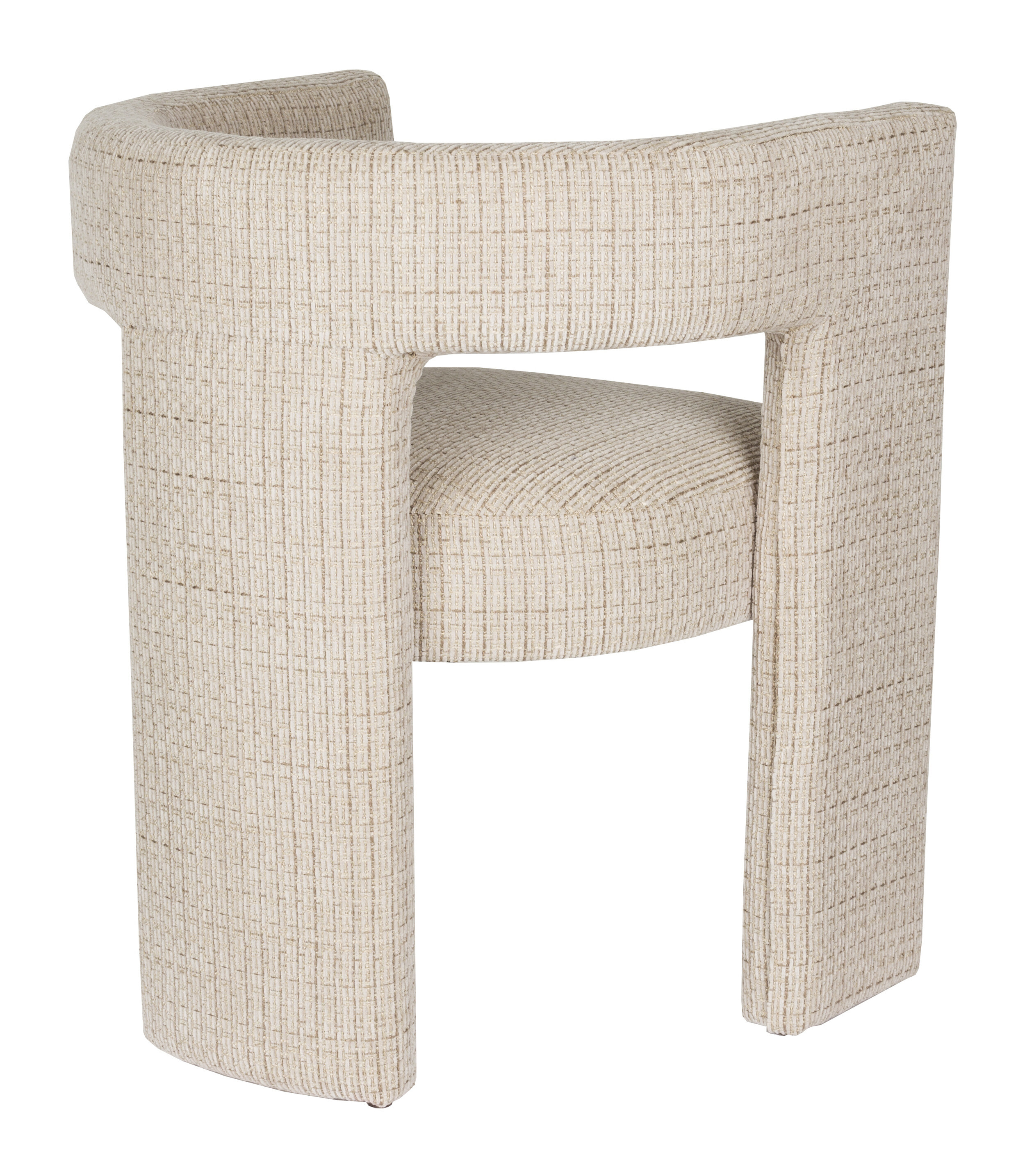 Dutchbone Eetkamerstoel 'Medina' Geweven stof, kleur Beige