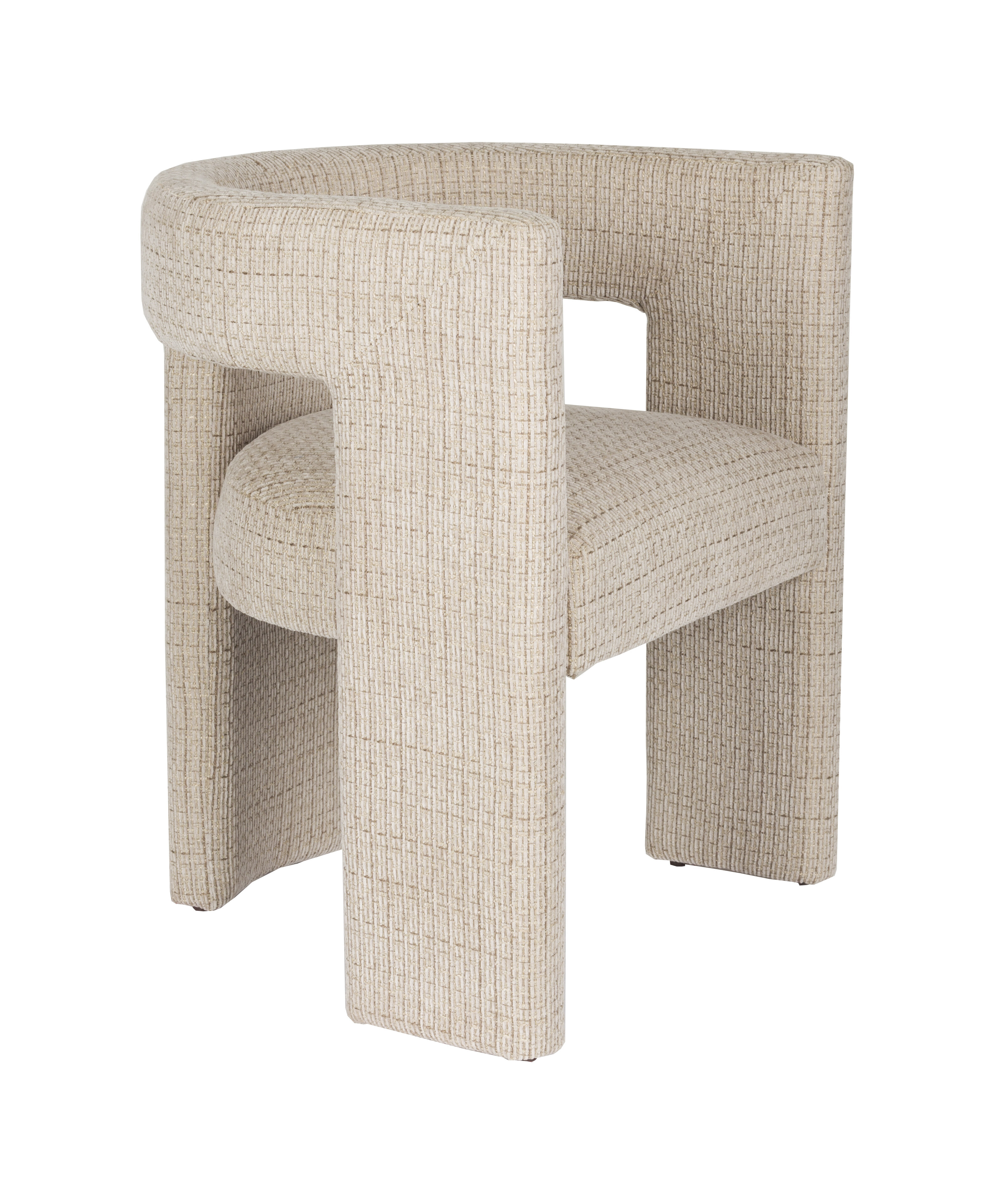 Dutchbone Eetkamerstoel Medina Geweven stof - Beige