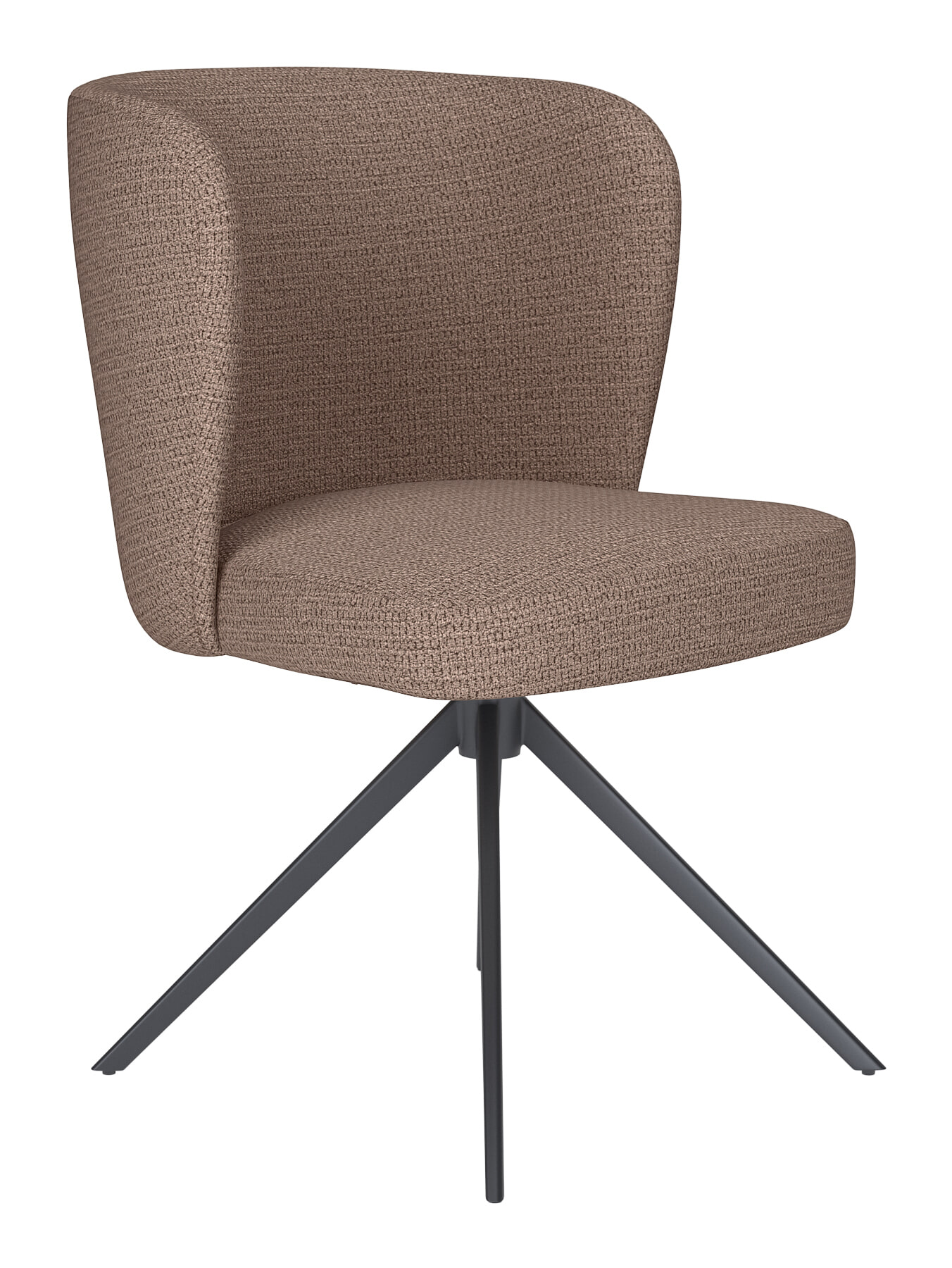 ZILT Draaibare Eetkamerstoel 'Kalia' Geweven stof