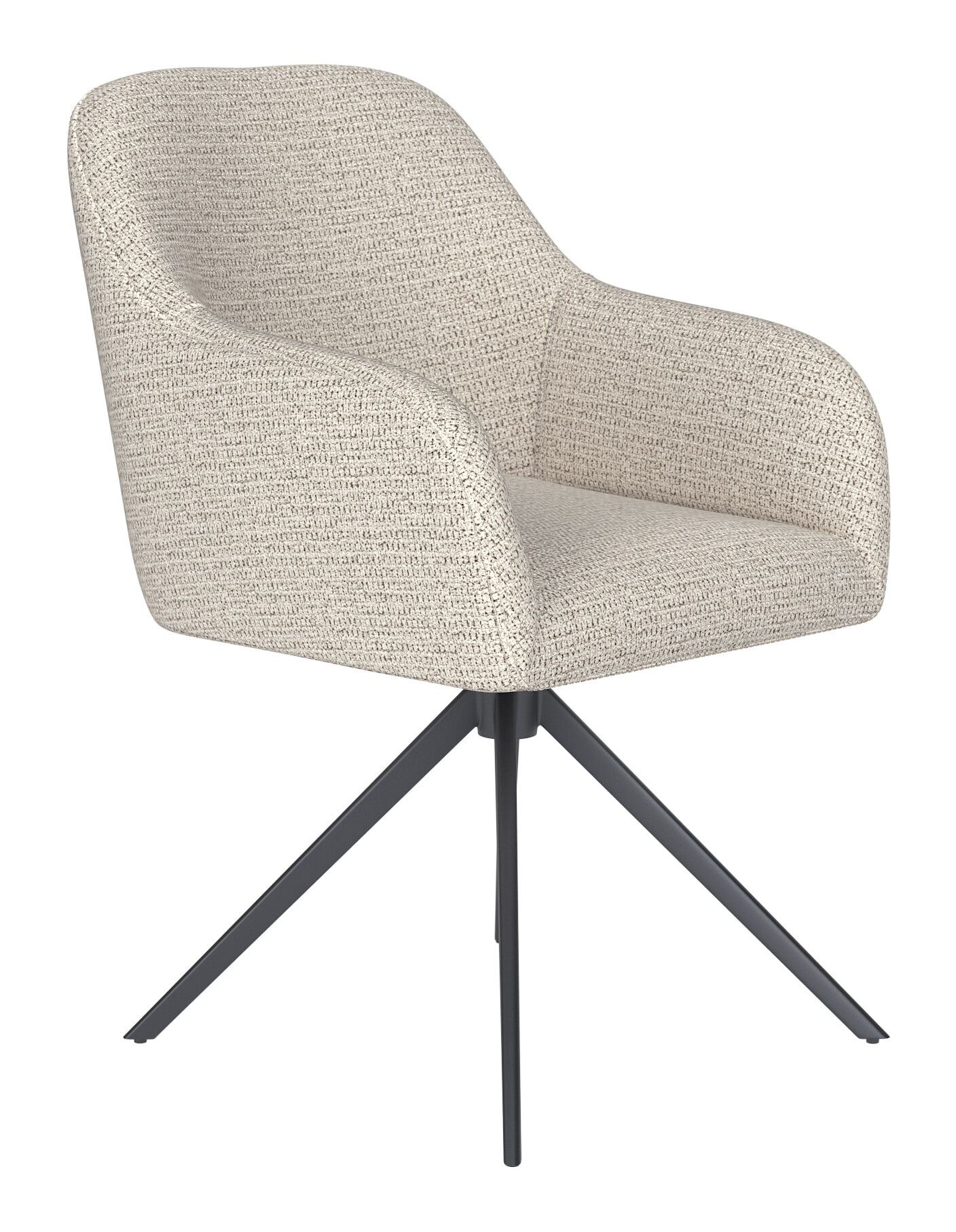 ZILT Draaibare Eetkamerstoel 'Brandalynn' Geweven stof