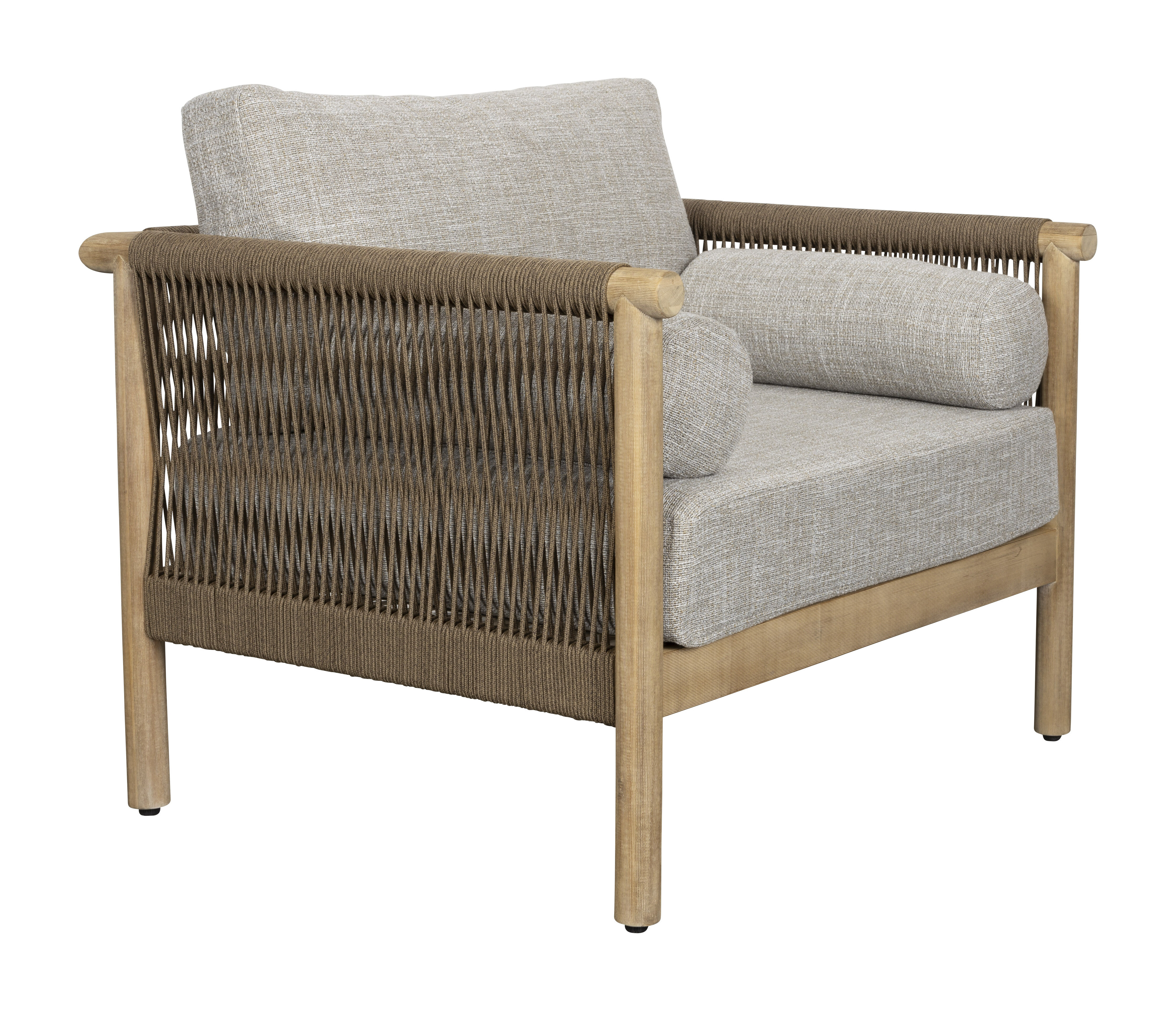 Dutchbone Loungestoel 'Oasis' Acaciahout en touw