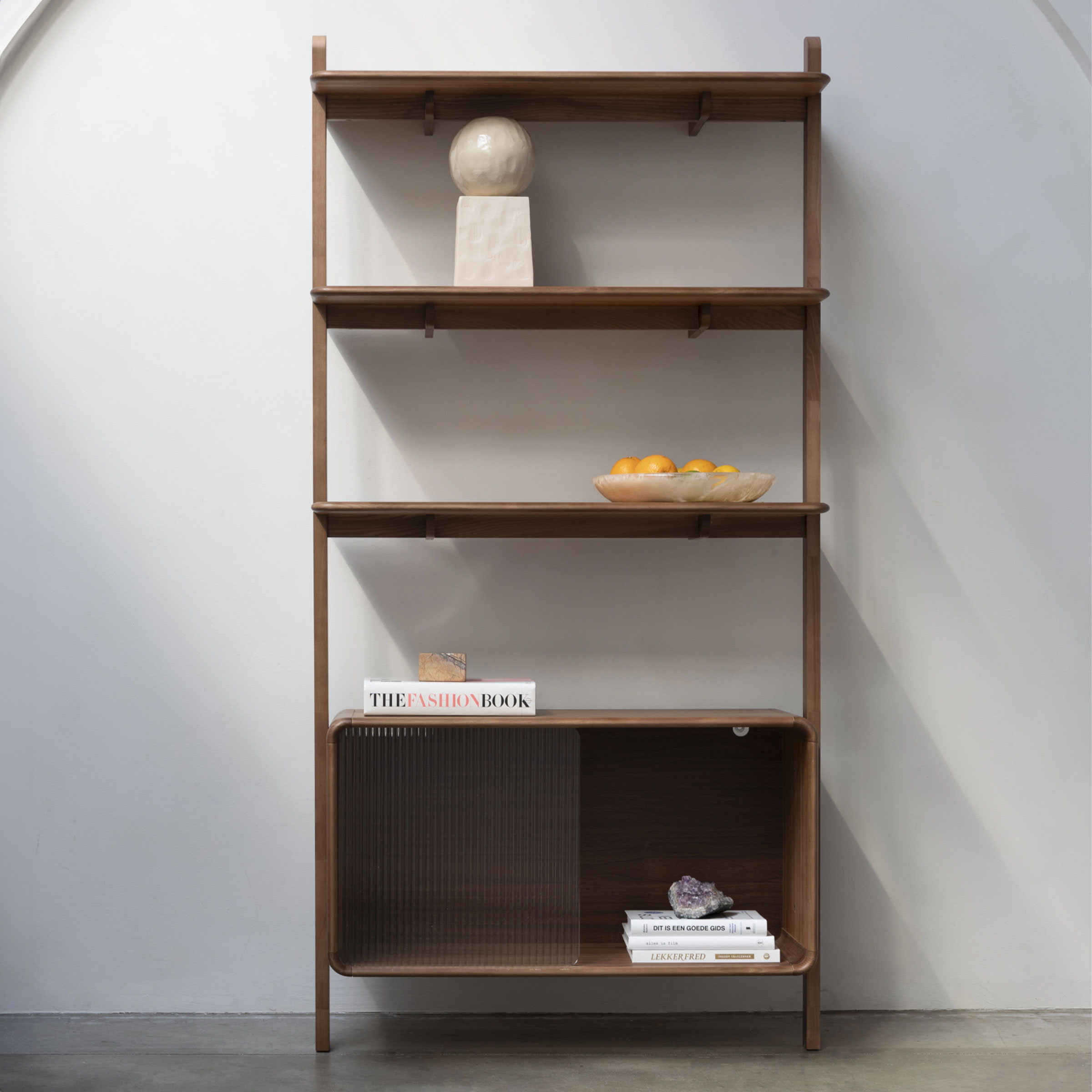 Zuiver Wandkast 'Rise' Essen en Rubberhout, 180 x 90cm