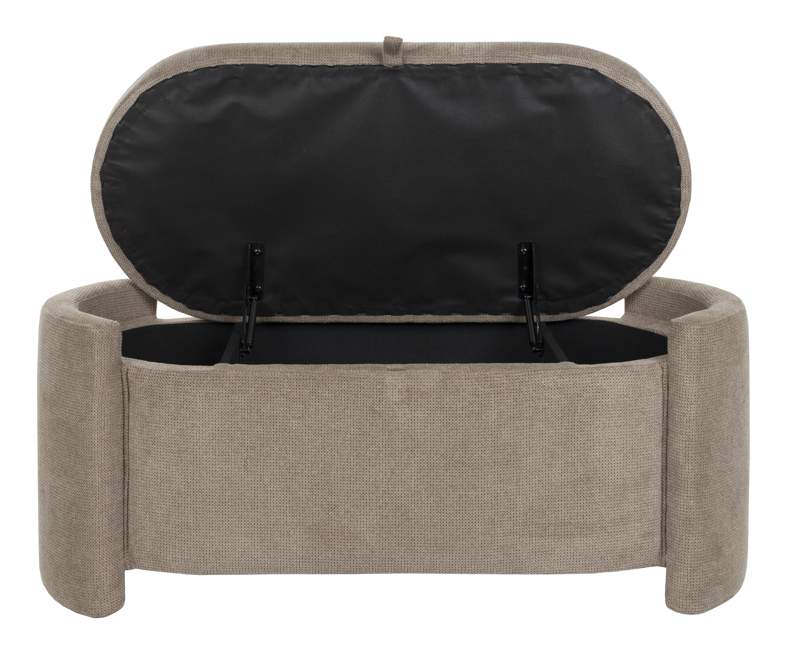 ZILT Halbank 'Ruthy' Met opbergruimte, kleur Taupe