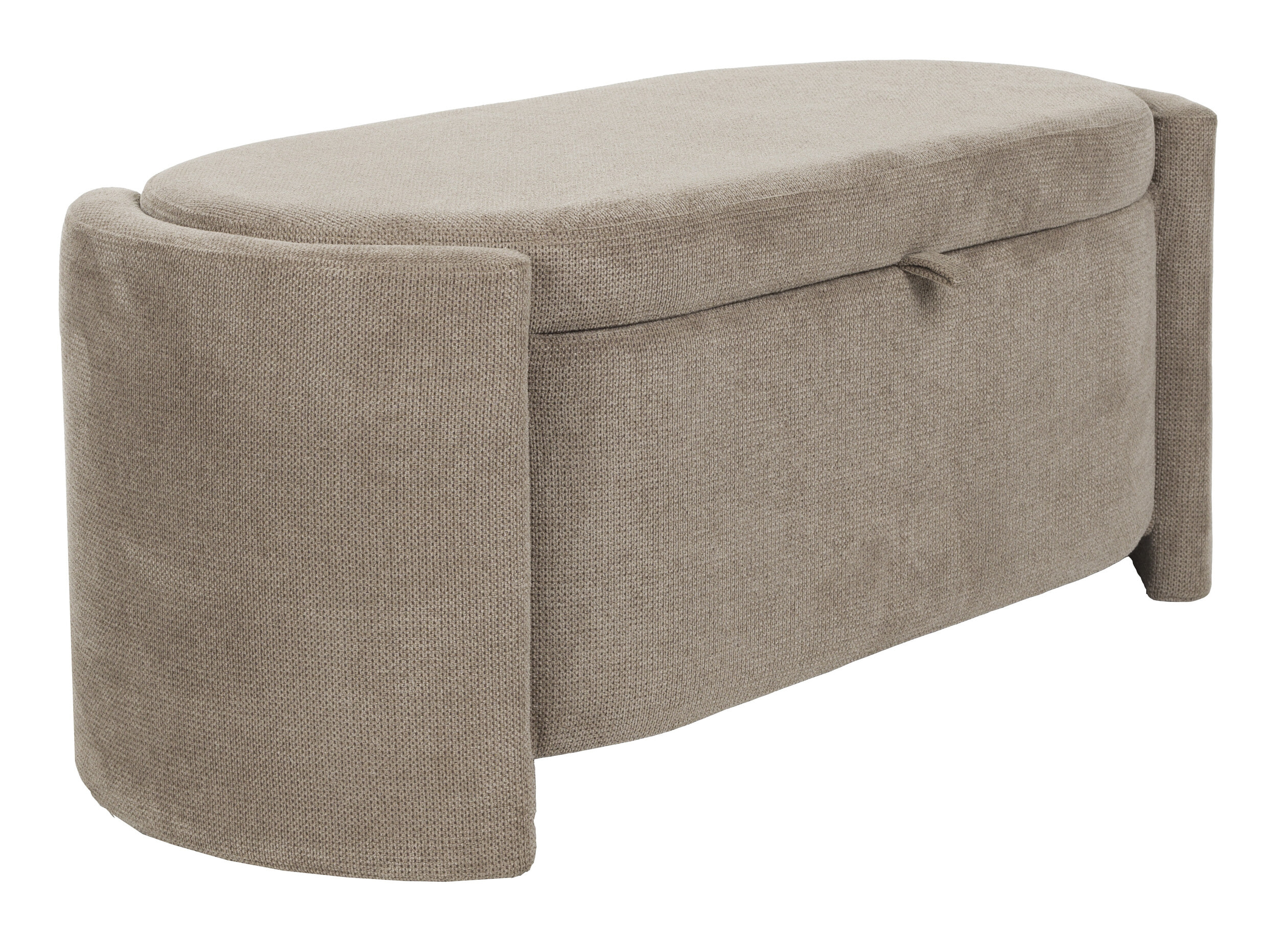 ZILT Halbank 'Ruthy' Met opbergruimte, kleur Taupe