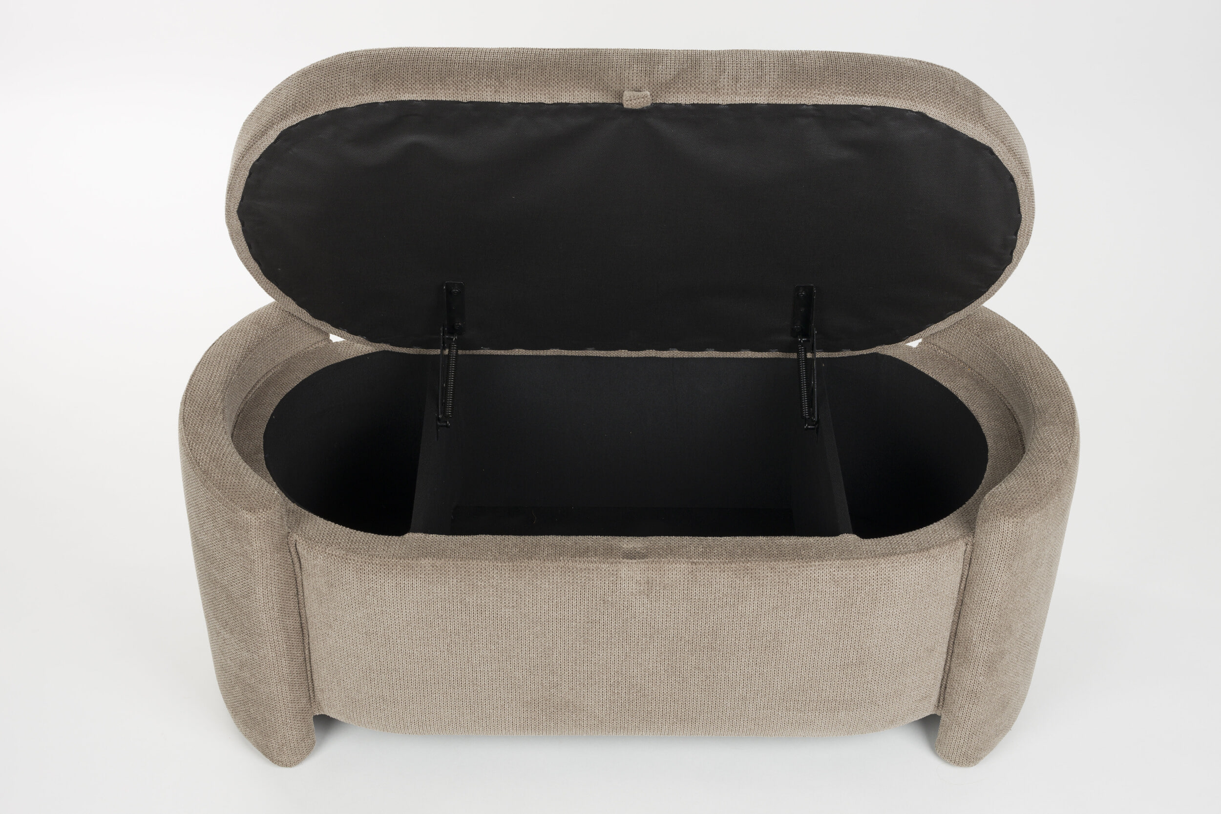 ZILT Halbank 'Ruthy' Met opbergruimte, kleur Taupe