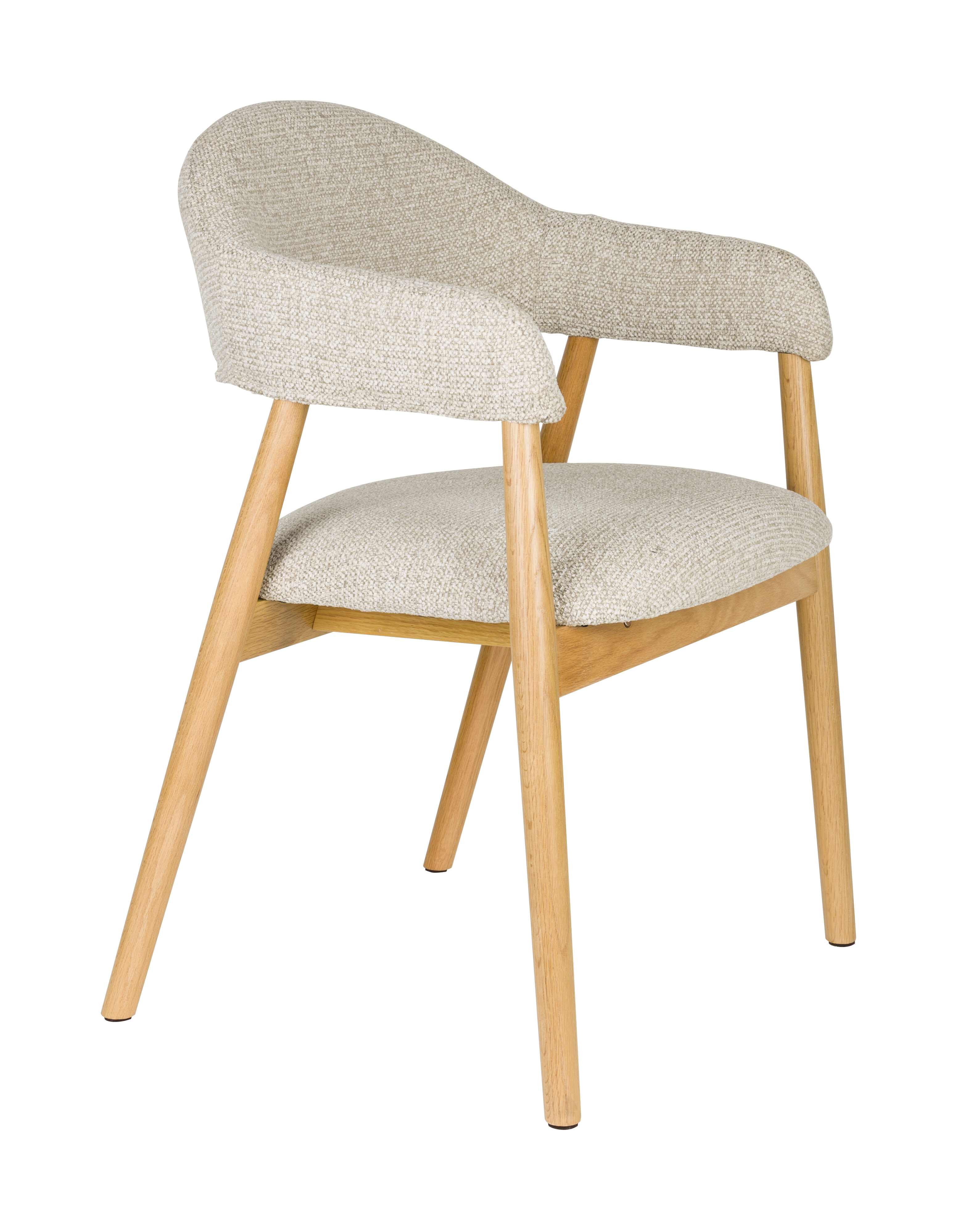 ZILT Eetkamerstoel Shenae Bouclé - Beige
