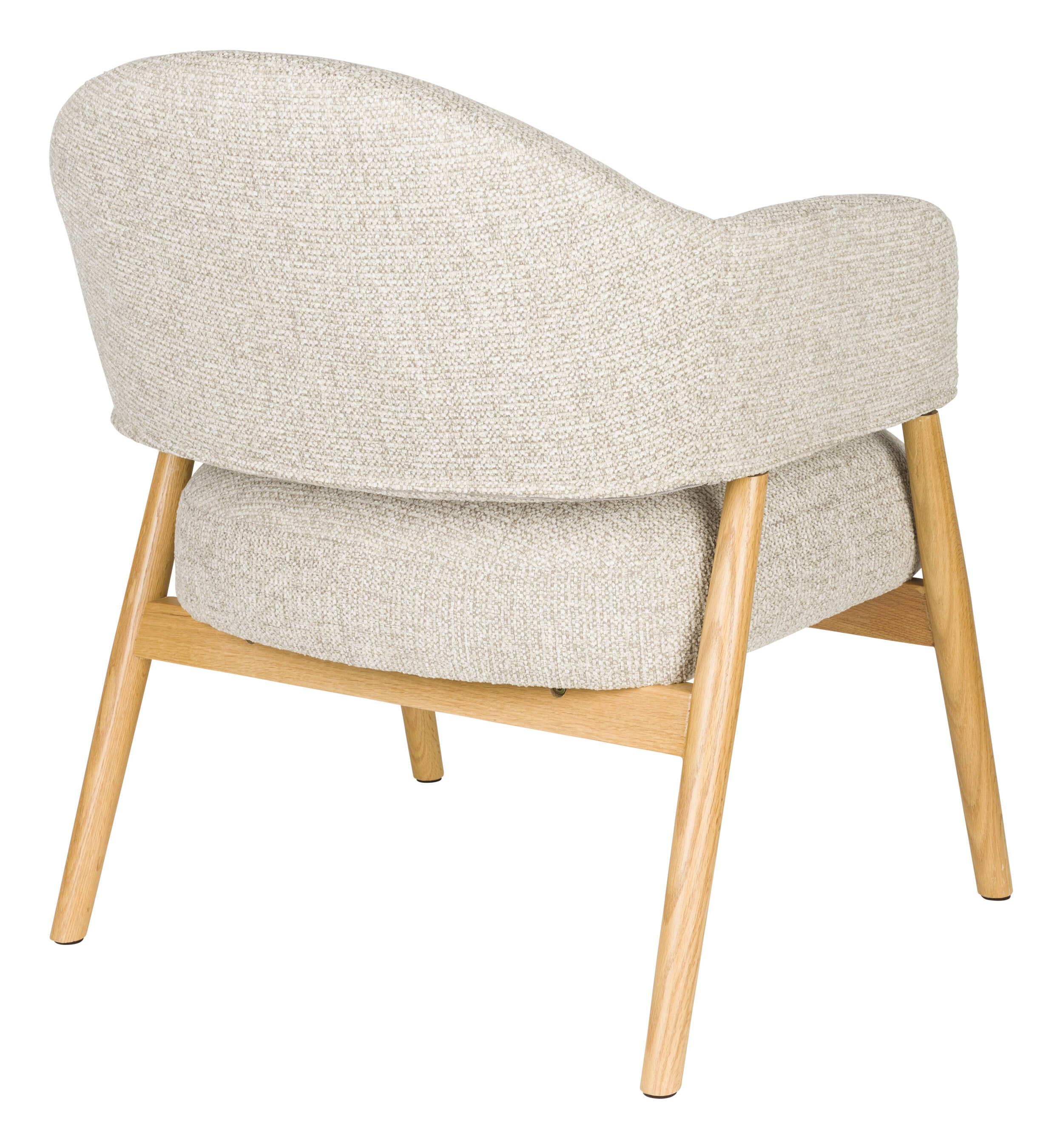 ZILT Fauteuil 'Shenae' Bouclé, kleur Lichtbruin