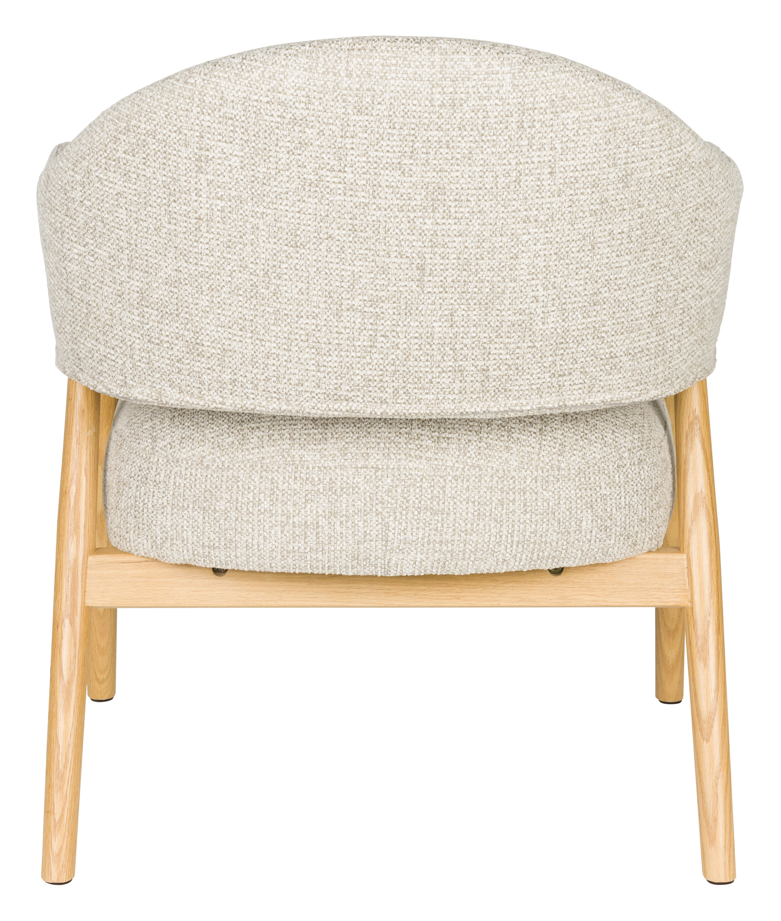 ZILT Fauteuil 'Shenae' Bouclé, kleur Lichtbruin