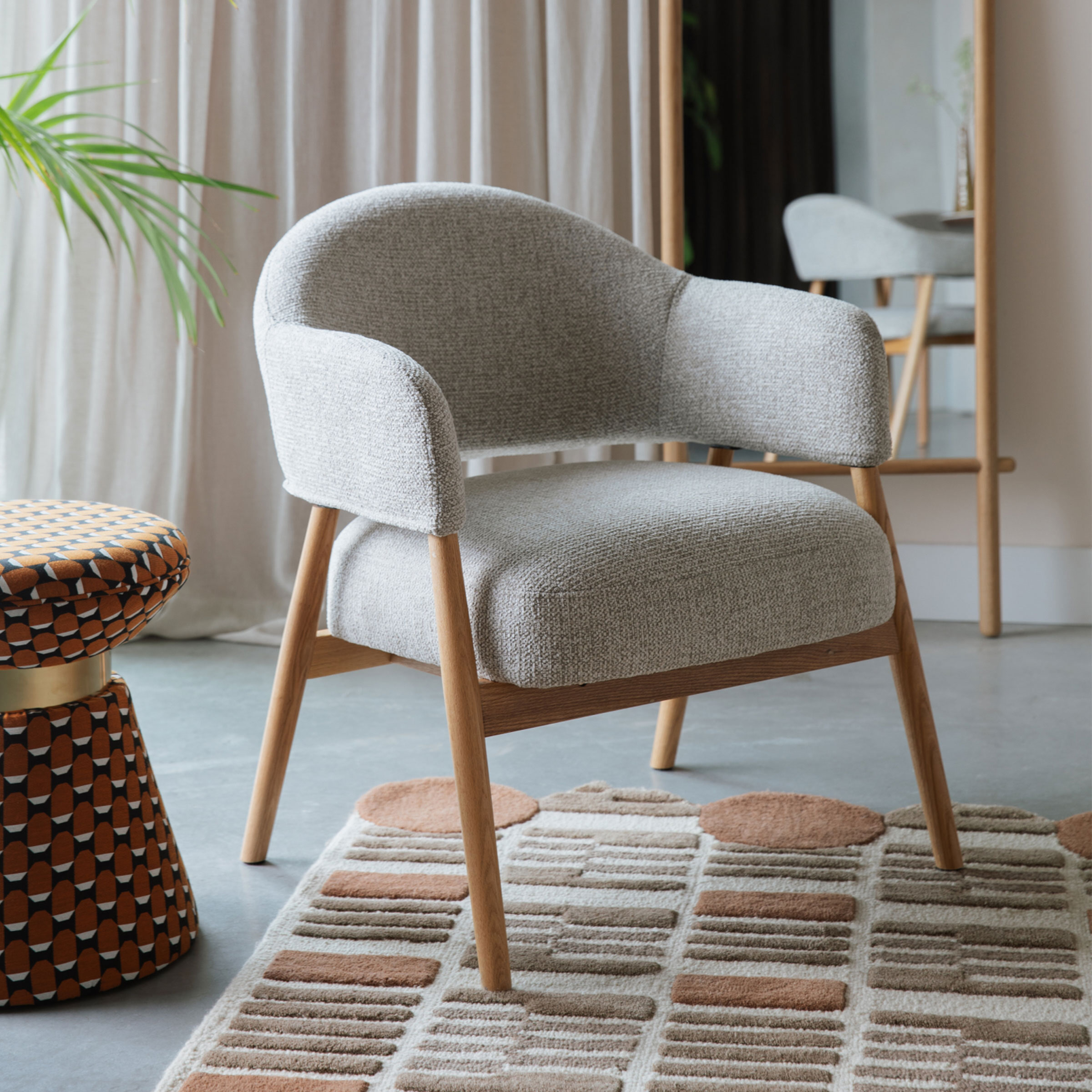ZILT Fauteuil 'Shenae' Bouclé