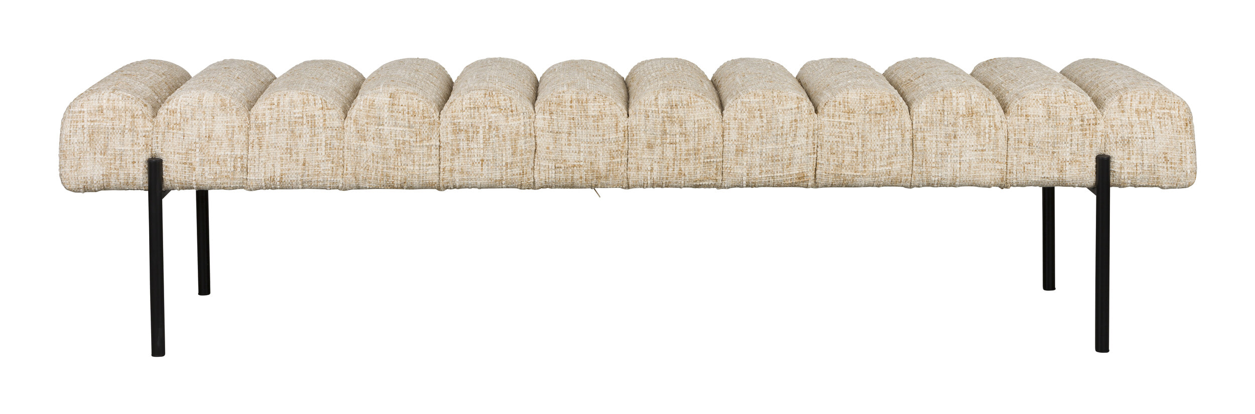 ZILT Eetkamerbank Krystal Geweven stof - Beige